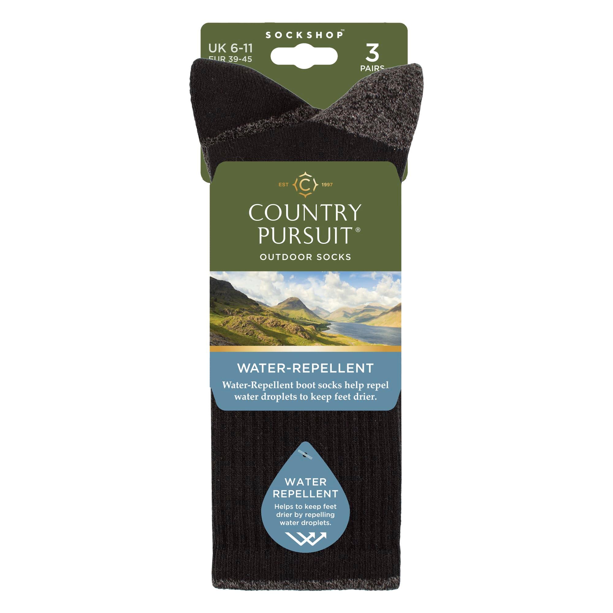 Country Pursuit - 3 Paires de Chaussettes Homme Imperméables Rembourrées Douces 2/4