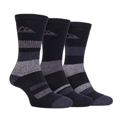 Storm Bloc - 3 paires chaussettes rayées randonnée marcher femme été pour bottes