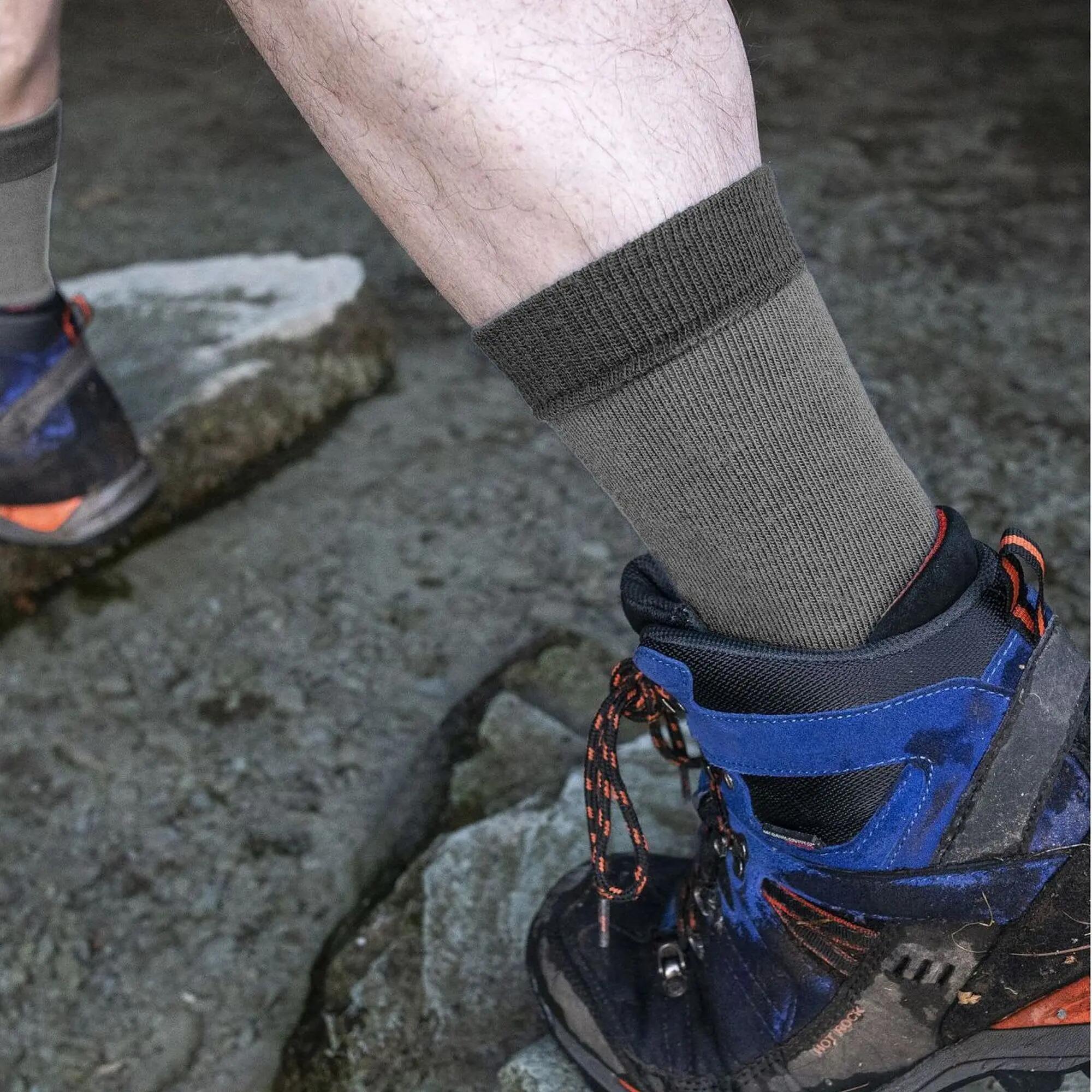 2 Pairs Mens Liner Base Layer Coolmax Liner Boot Socks 4/7