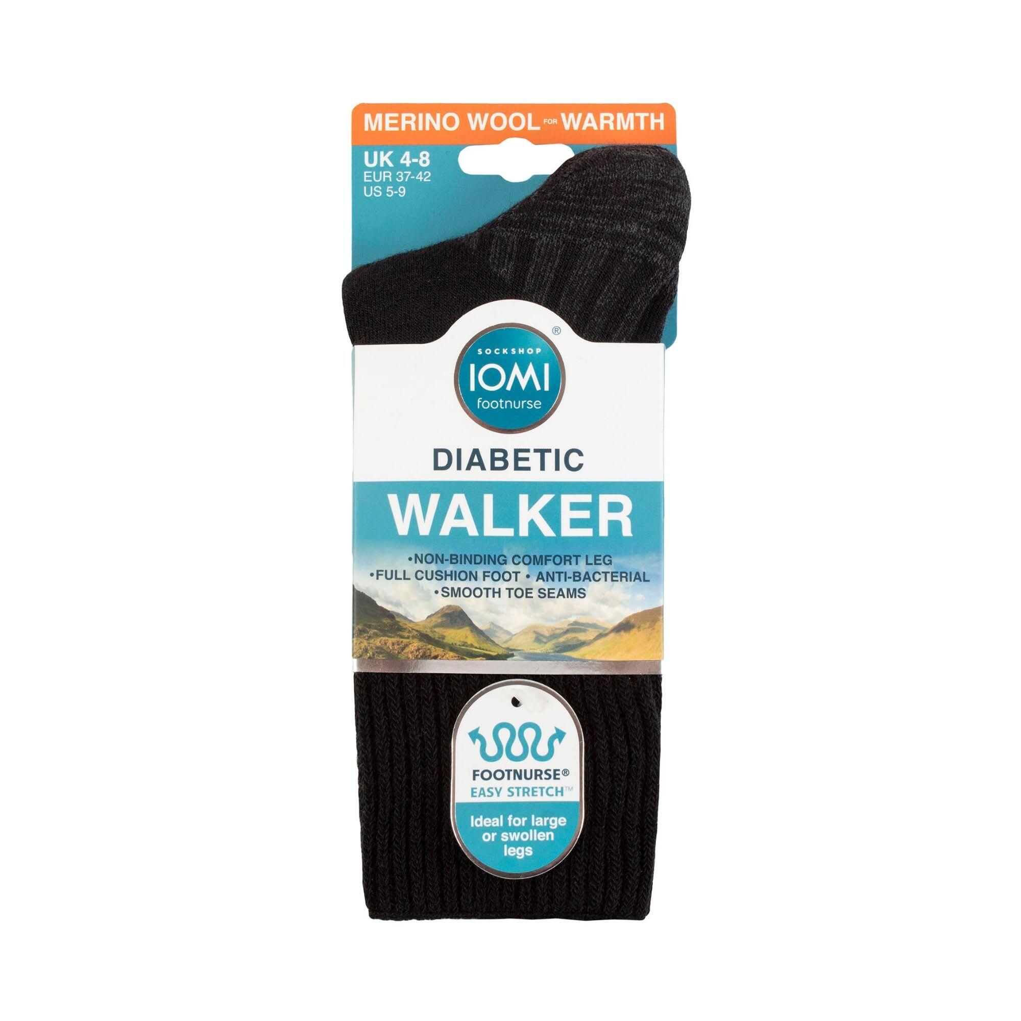 Diabetic Wool Walking Socks for Men | Extra Wide Cushioned Hiking Socks 2/5