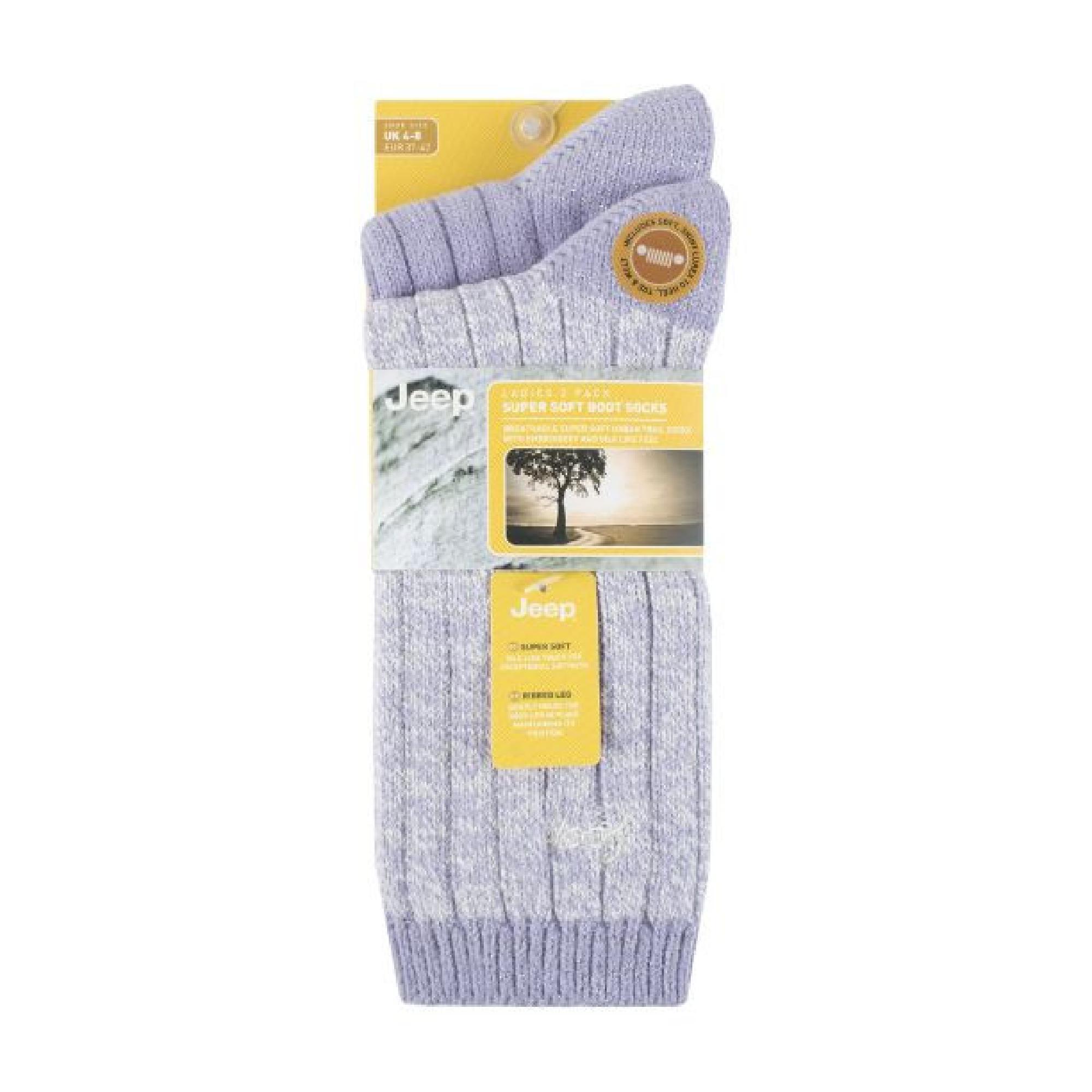JEEP - 2 Paires Femme Pastel Colorees Chaussettes pour Marche et Randonnée 2/6