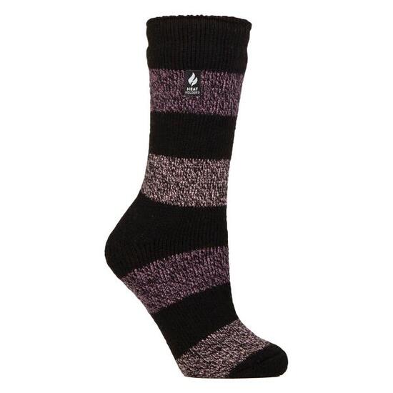 Heat Holders - Chaussettes thermiques à larges rayures pour dames - Neve