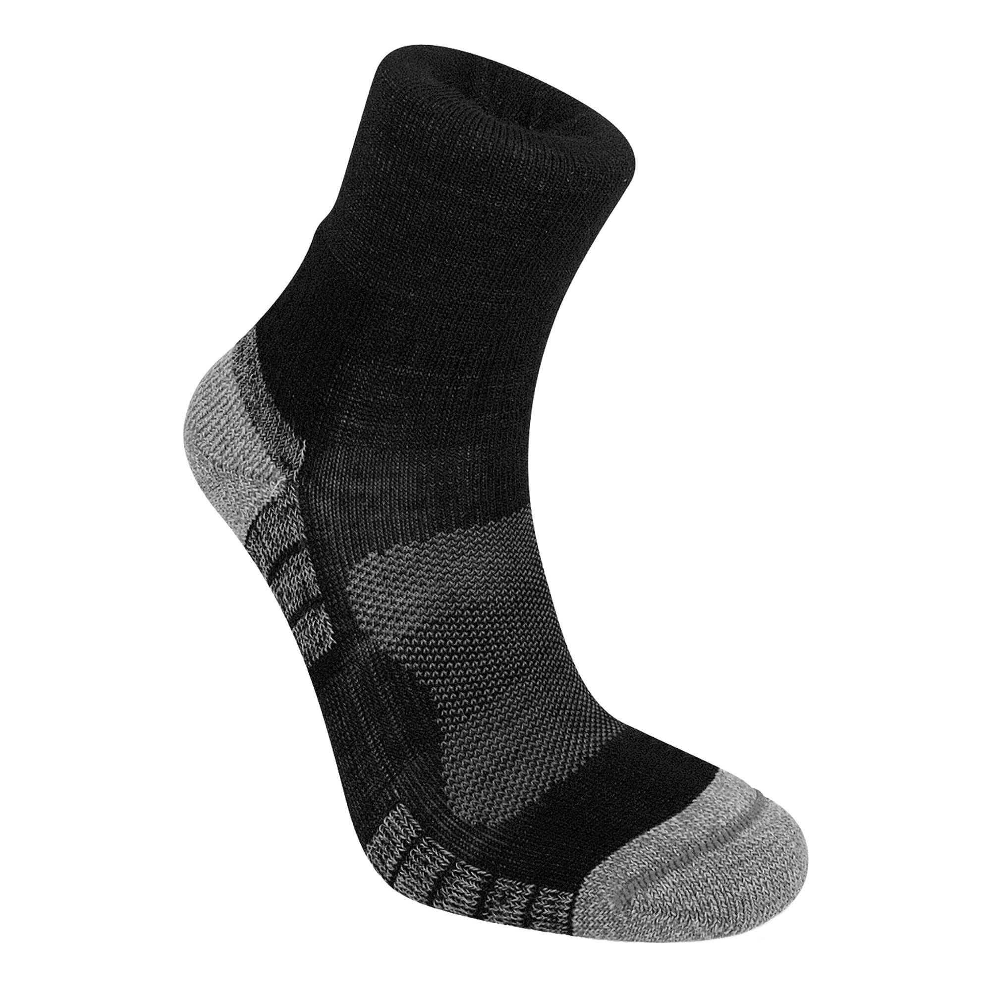Leichte Herren Merinowolle Performance 3/4 Crew Wandersocken 5/7