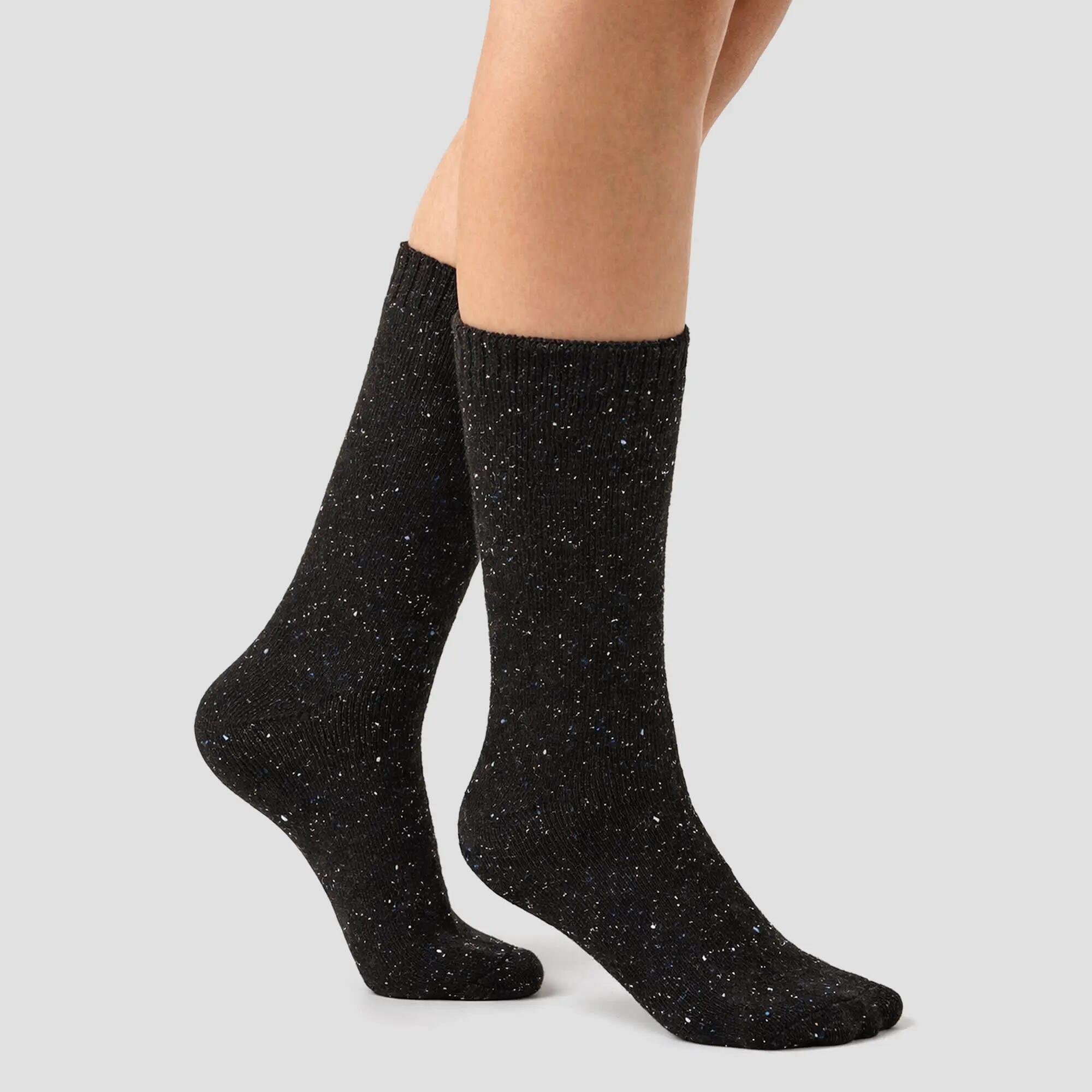 2 Pair Ladies Thermal Boot Socks | Fully Cushioned Warm Wool Blend Hiking Socks 3/5