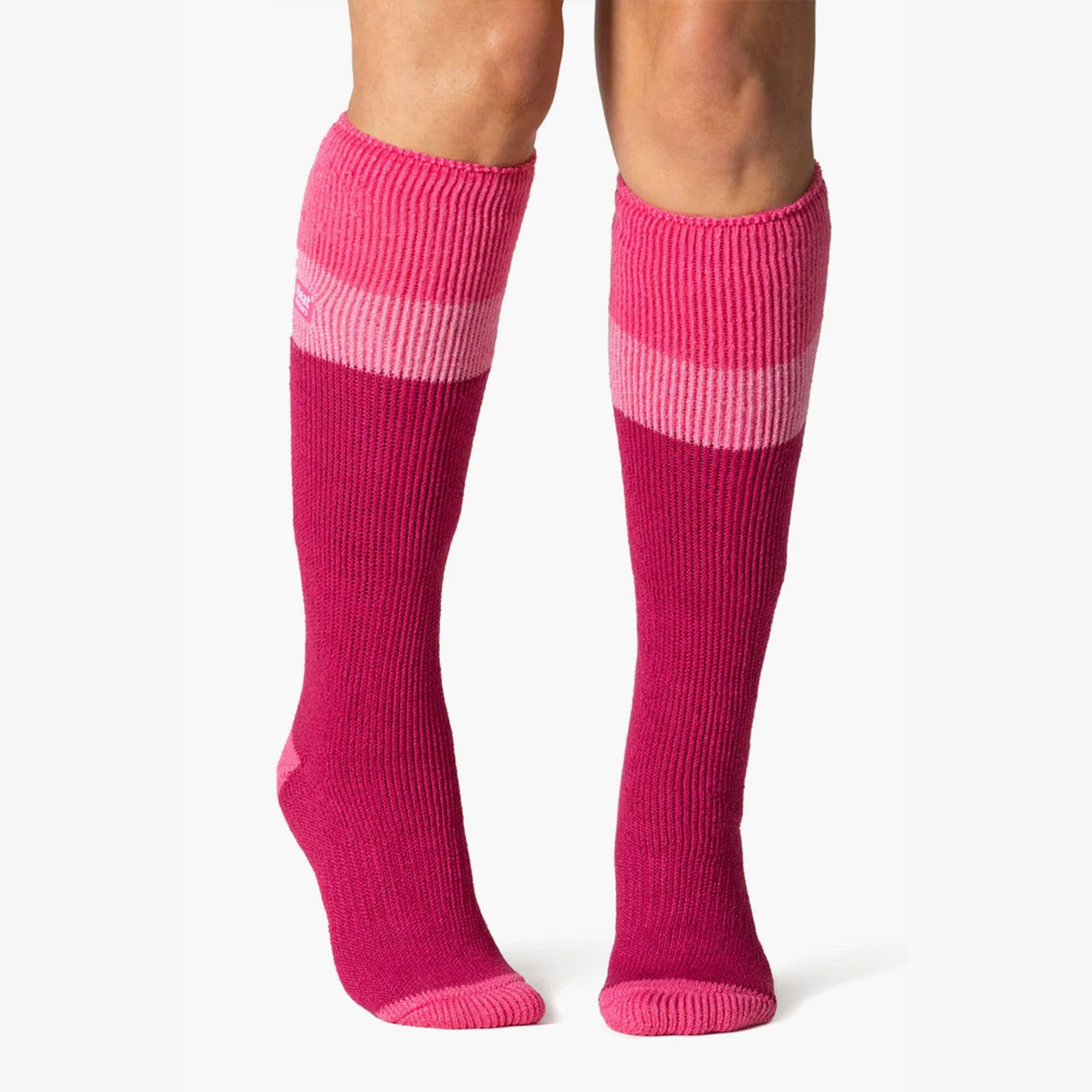 Heat Holders Skisocken Damen | Dicke Socken Bunt Gestreift Warm 4/7