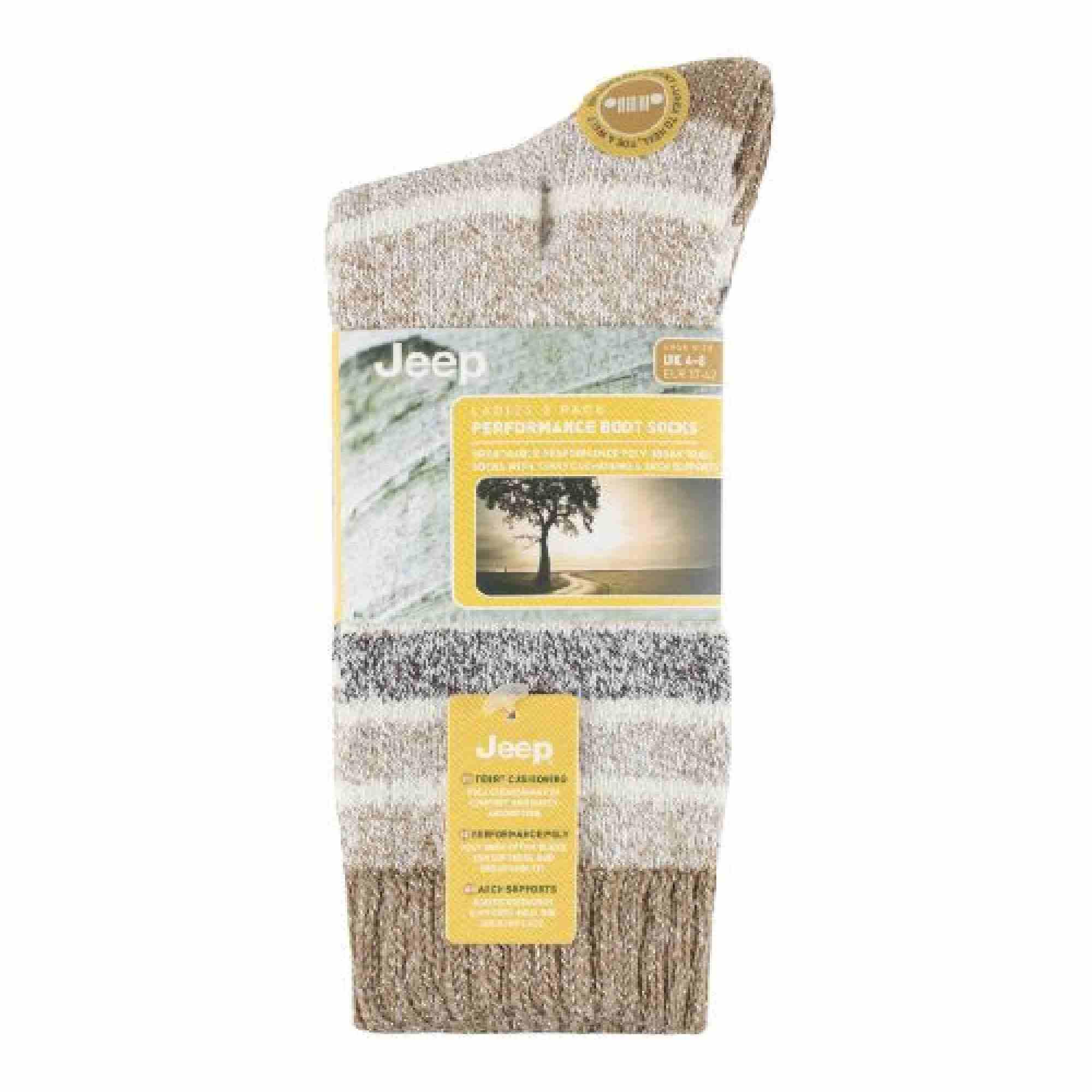 JEEP - 3 Paires Femme Rayures Marche Chaussettes avec Rembourré Renforcees 2/4