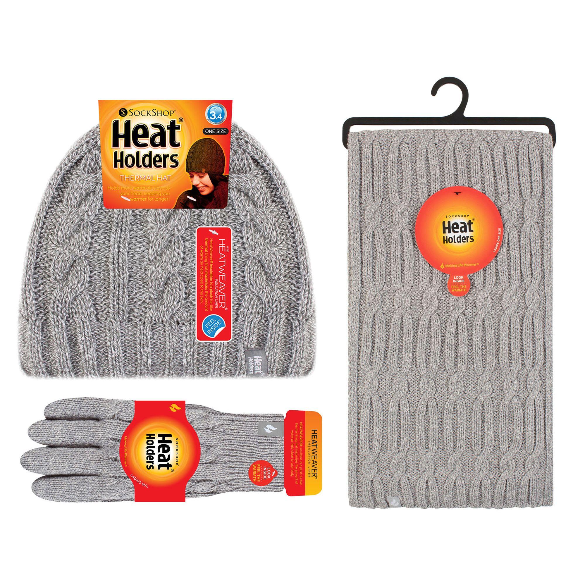 Heat Holders - Set cappello sciarpe e guanti per accessori invernali. 2/5