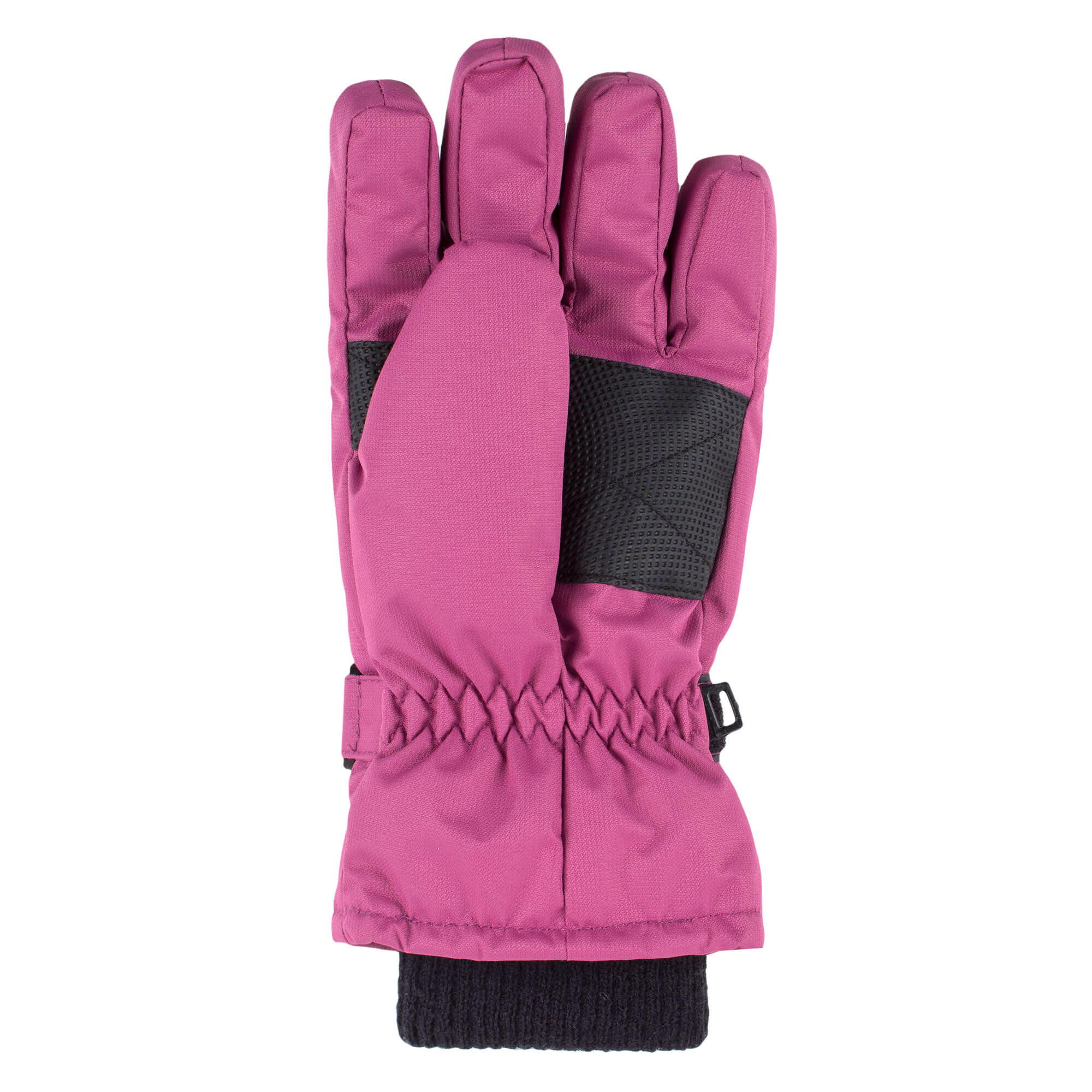 Childrens Pink Winter Fleece Lined Waterproof Thermal Snow Ski Gloves 4/5