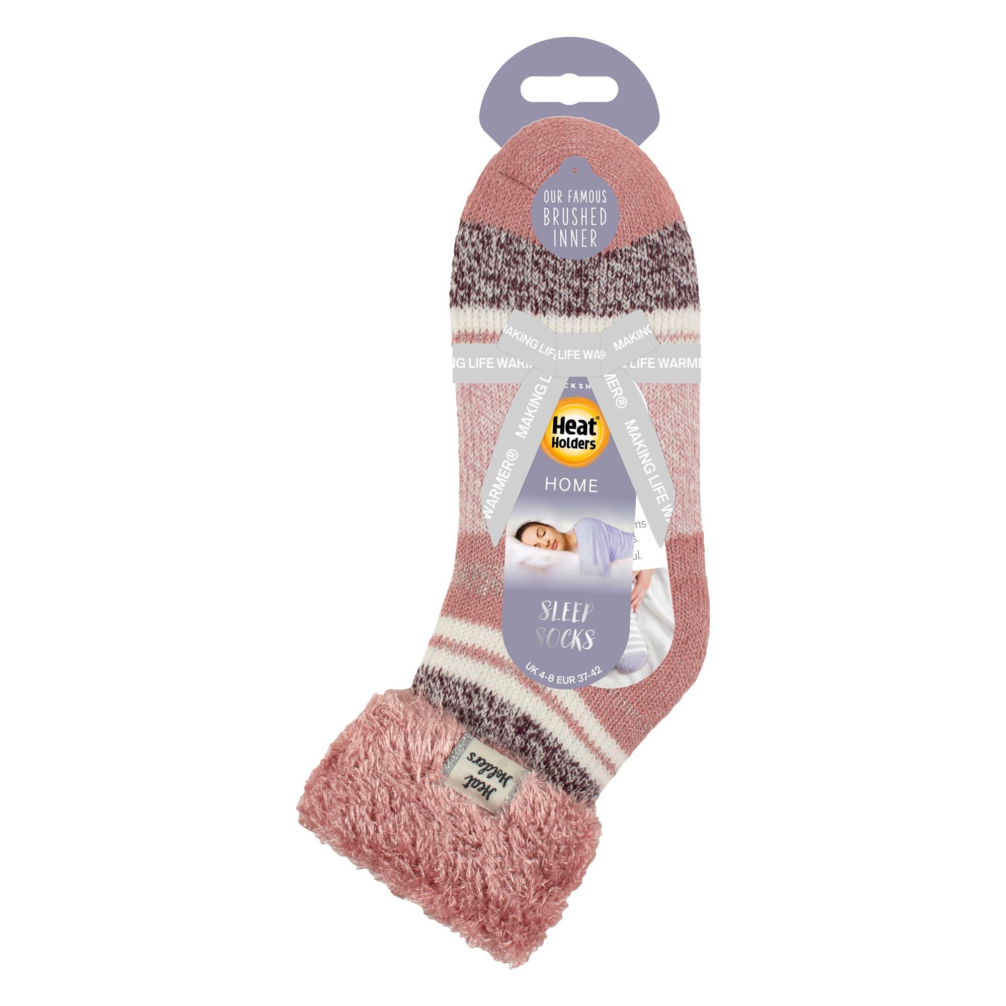 Damen Kuschelsocken Streifen | Heat Holders | Socken mit Lurex | Glitzersocken 2/6