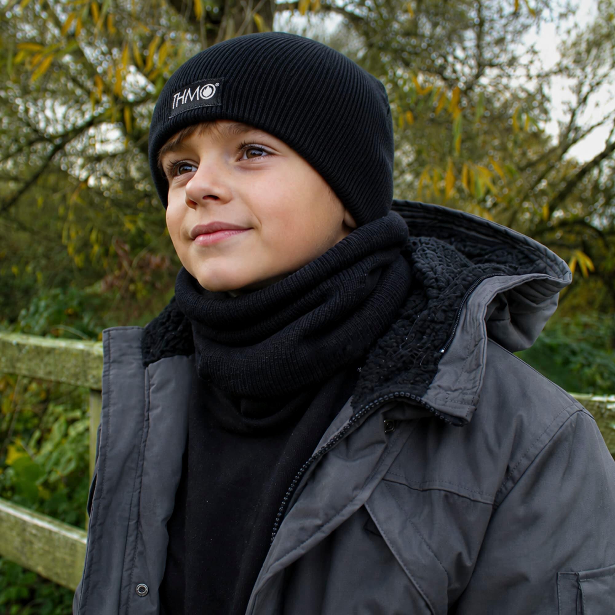 Kids Knitted Beanie Winter Hat with Soft Fleece 5/6