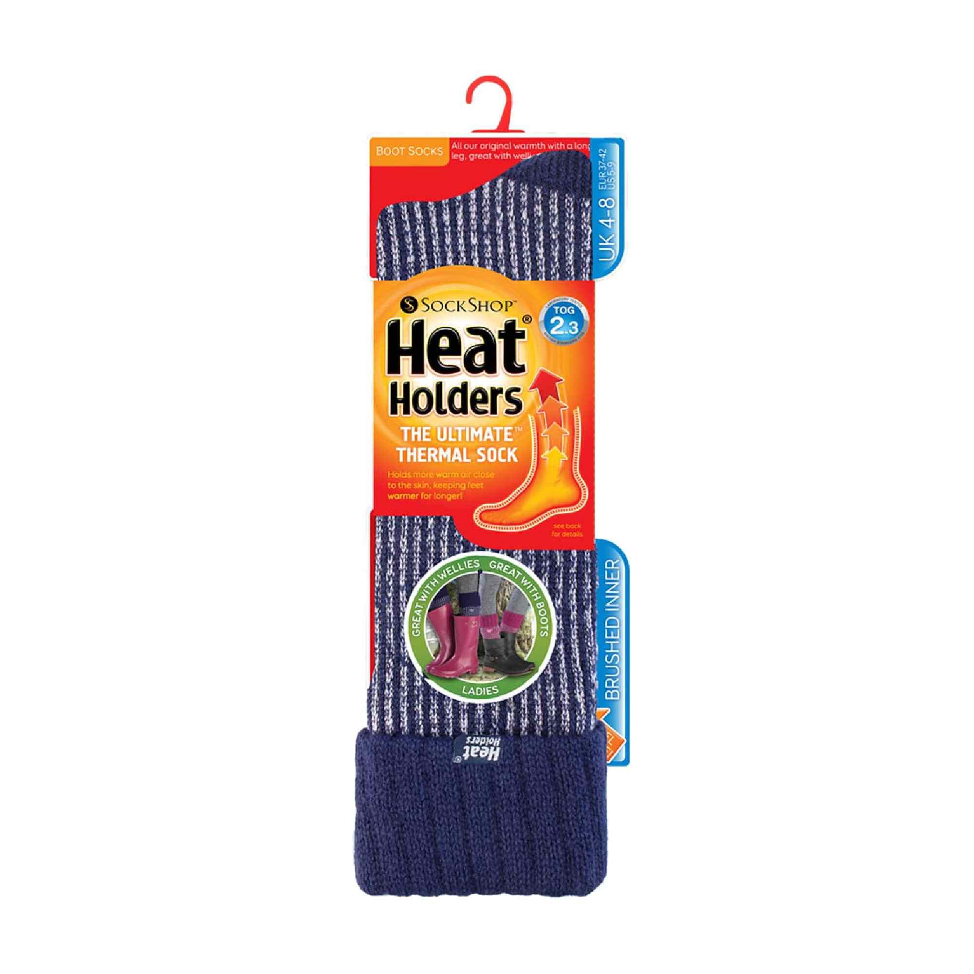 Heat Holders - Damen Wärme Winter Stiefelsocken für Gummistiefel 2/6