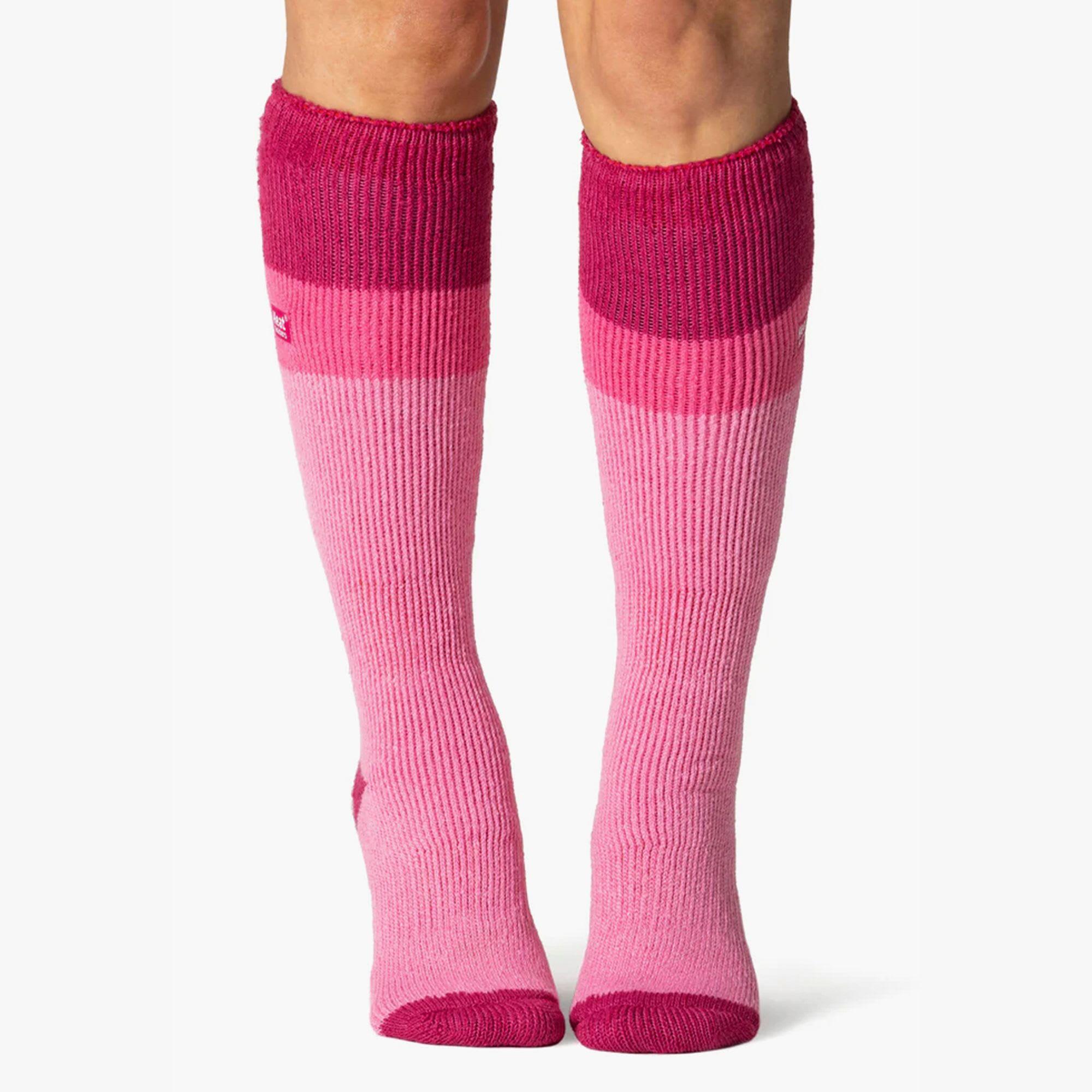 Heat Holders - 3 Paar Damen Bunte Skisocken | Kniehohe Socken Extra Warm 3/6