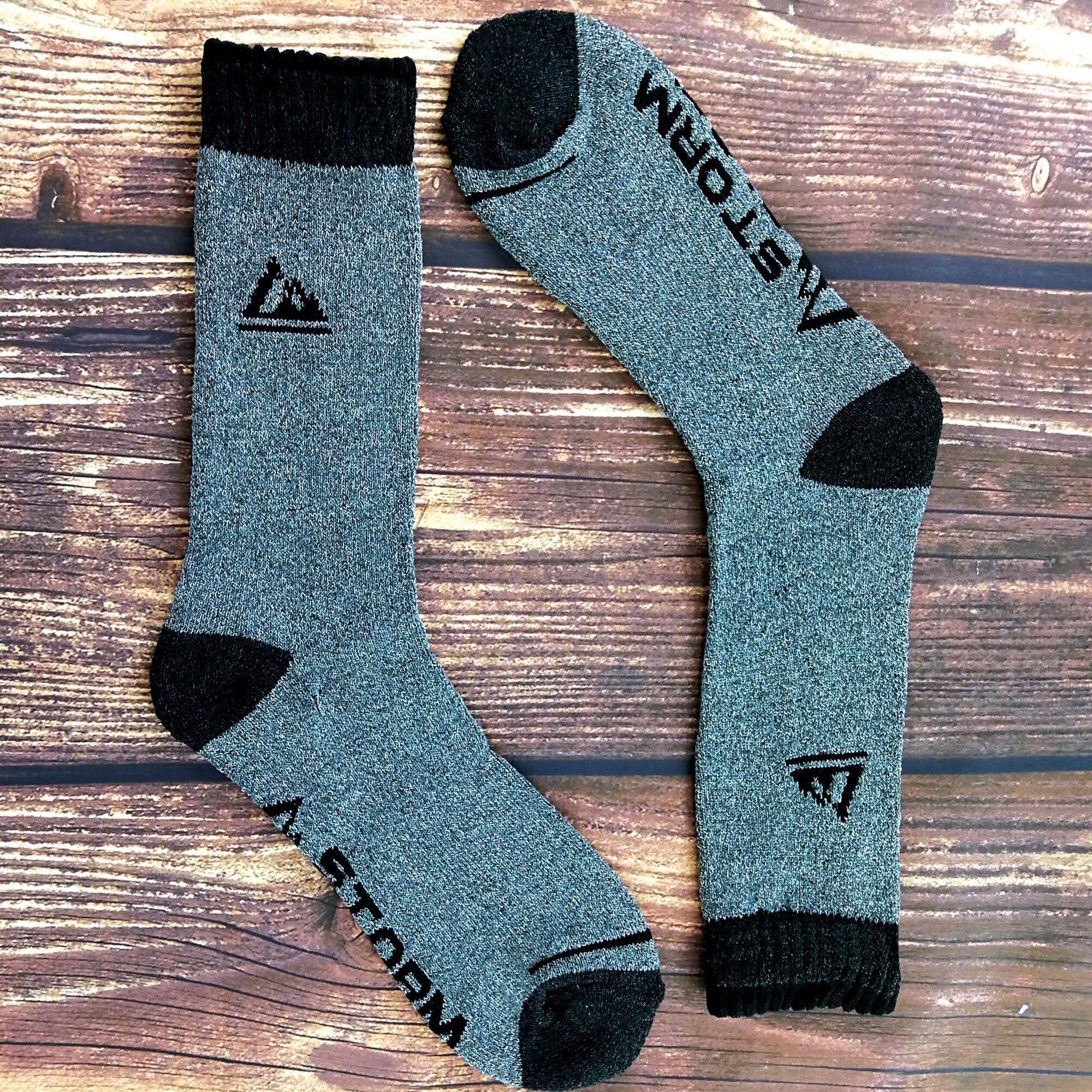 Storm Bloc - 4 paires chaussettes de randonnée pour homme avec semelle coussinée 4/7