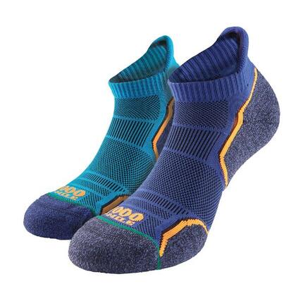 2er Pack Herren Laufsocken - Einlagige Socken Im Doppelpack