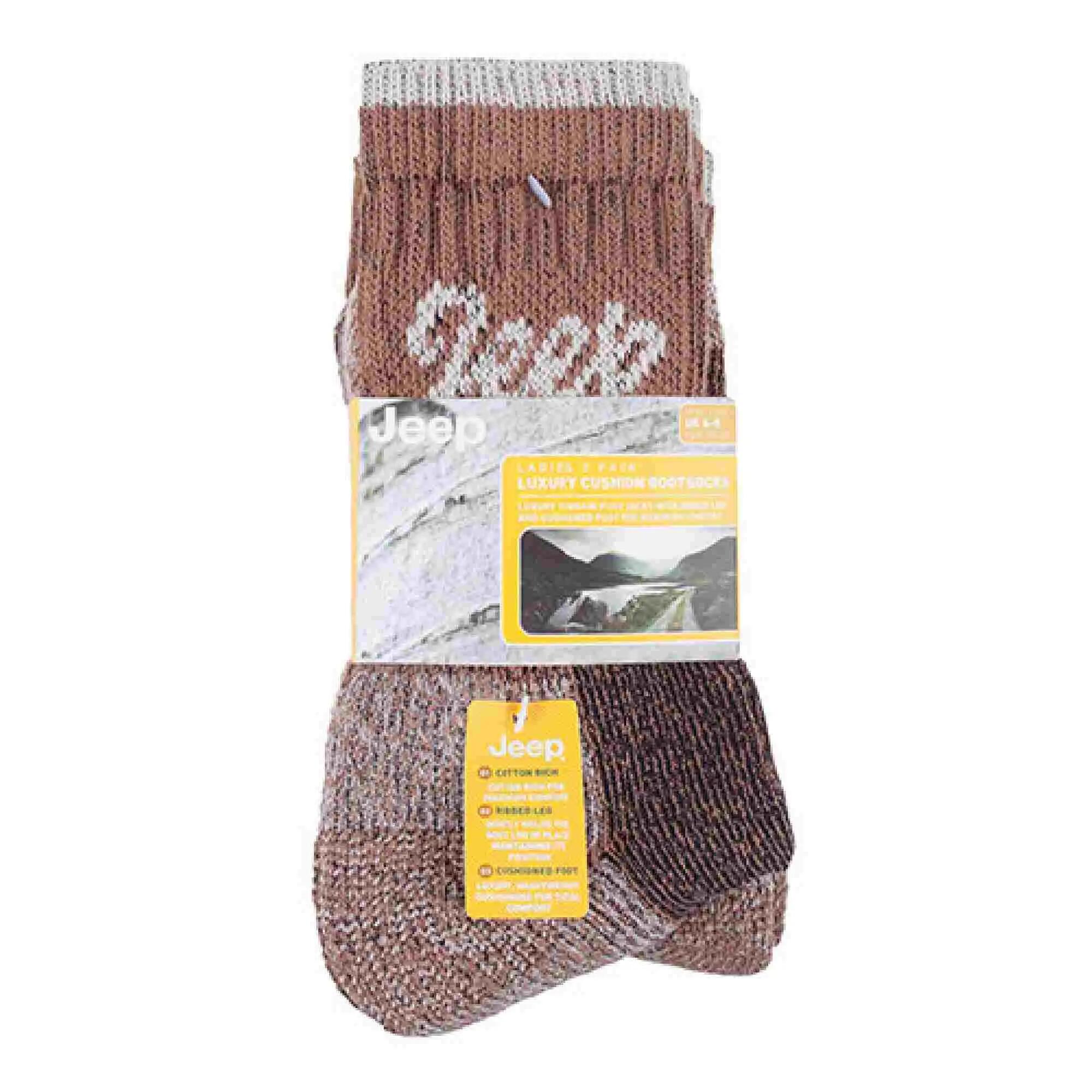Jeep Terrain - Calze da trekking donna 3 paia di calze in cotone. 2/4