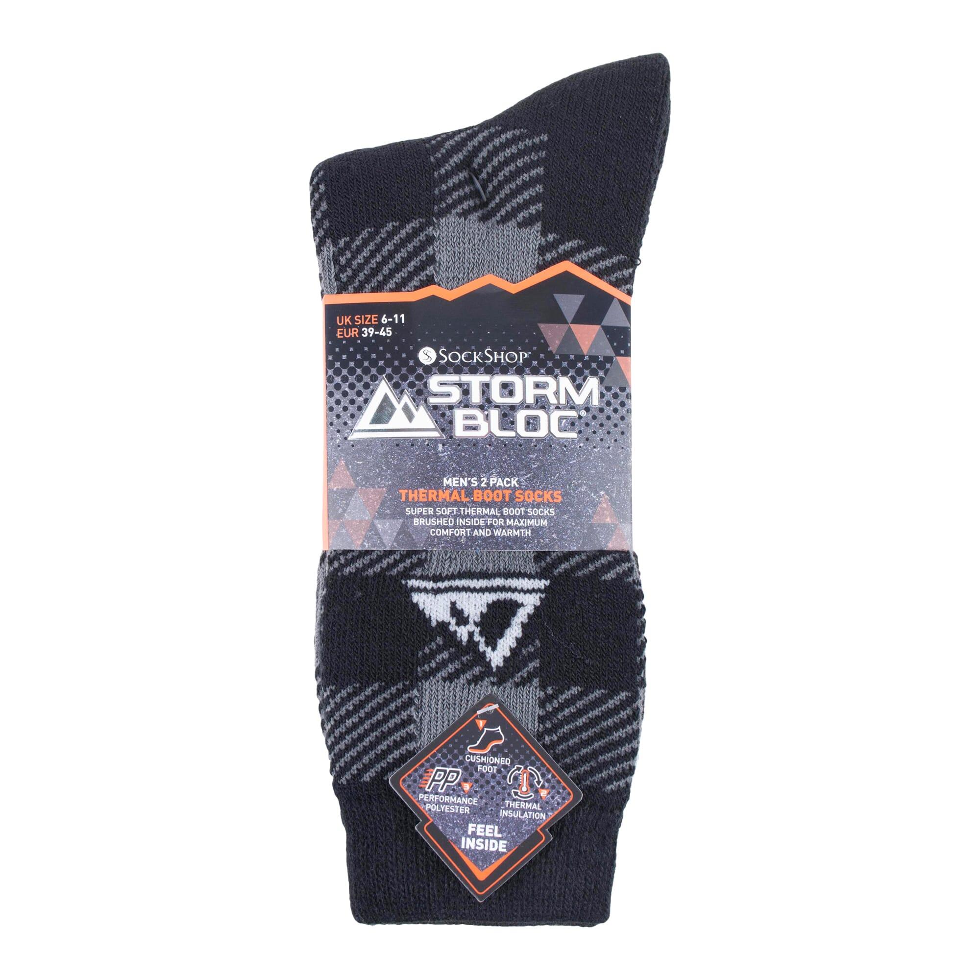 Storm Bloc - 2er Pack Dicke Gepolsterte Winter Stiefelsocken für Herren 2/7