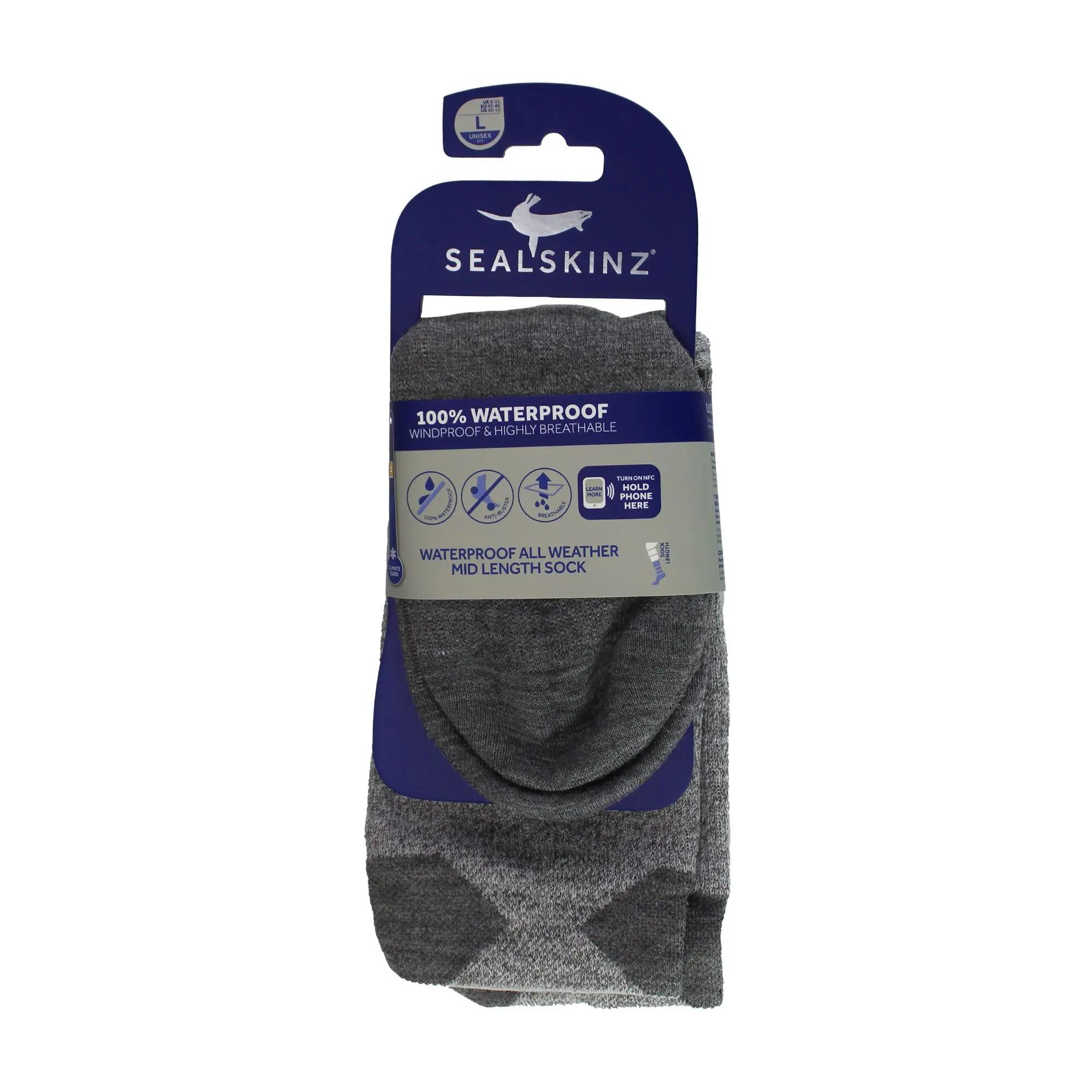 1 Packung Wasserdichte Allwetter Mittelsocken Für Herren - Knöchelsocken 2/4