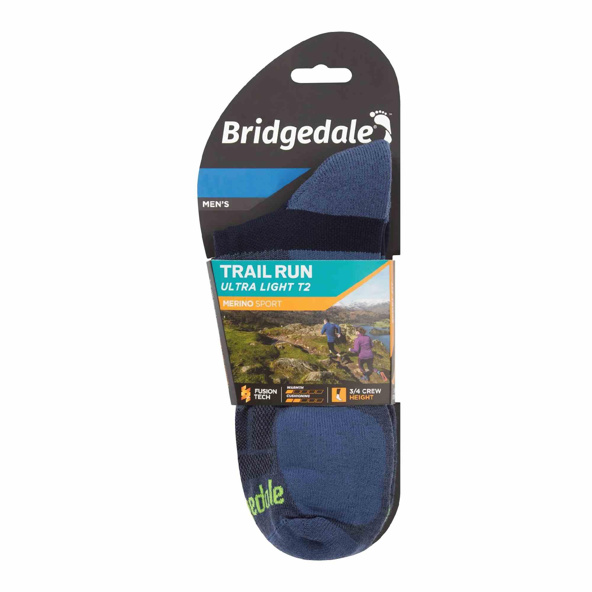 Bridgedale - Chaussettes de sport ultralégères en laine mérinos T2 pour hommes 2/7