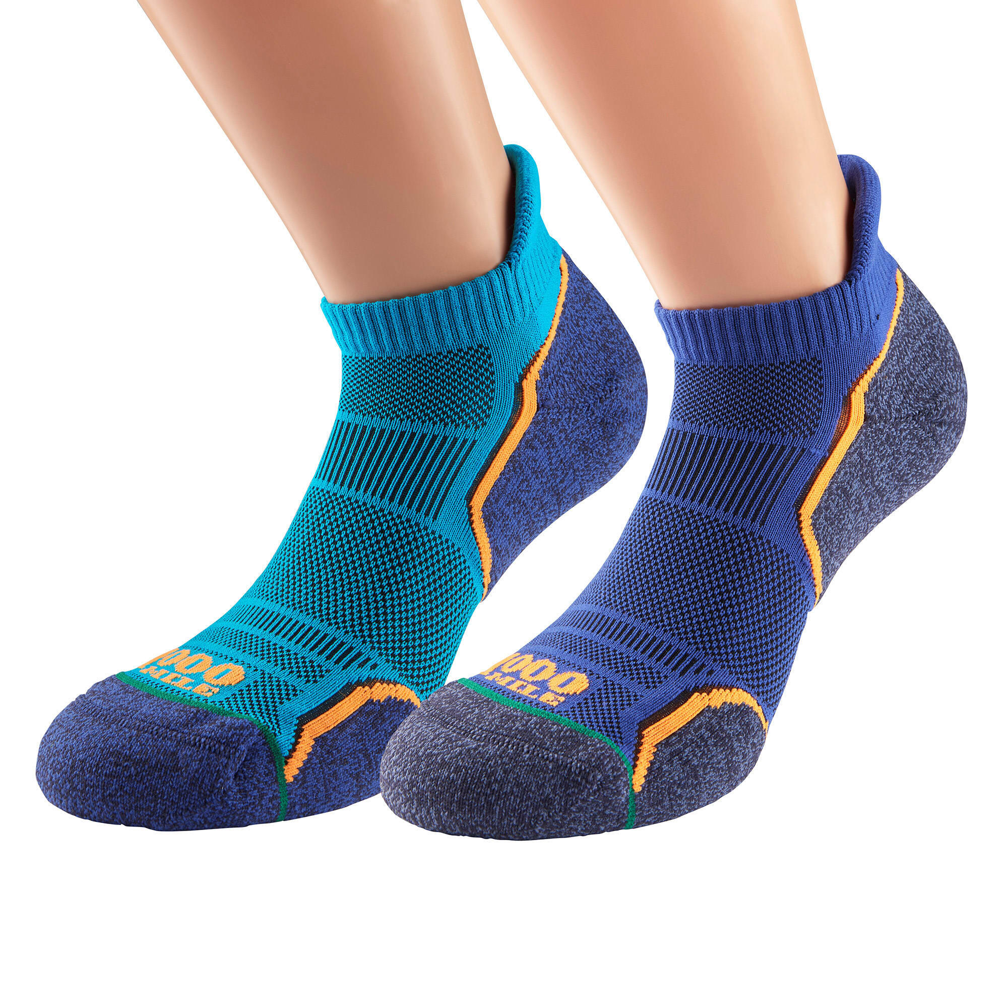 Set van 2 hardloopsokken voor heren - Twinpack met enkele laag sokkels 3/6