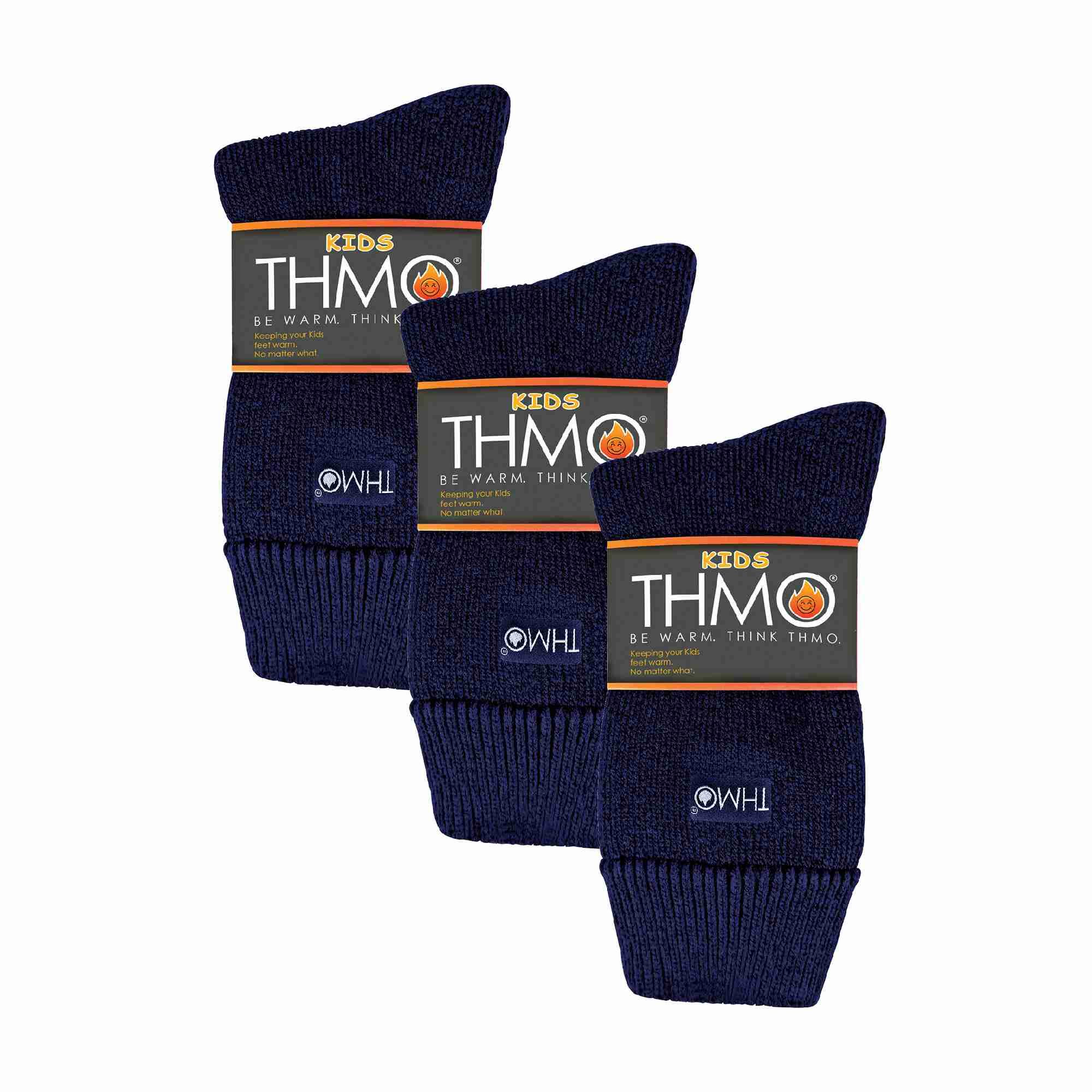 3 Pairs Kids Thermal Socks | Ribbed Soft Top Fleece Fluffy Inner Warm Socks 2/6