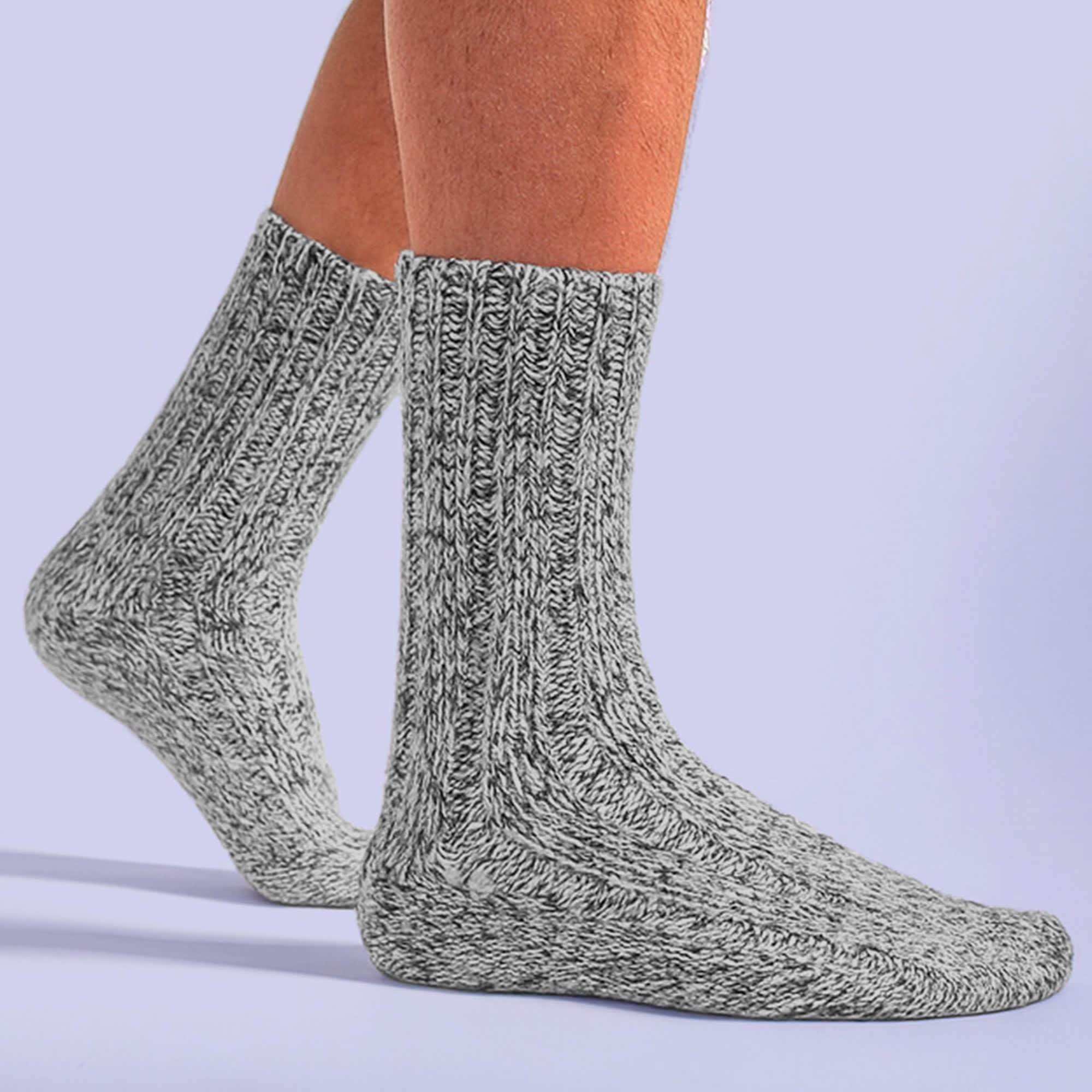 3 Pack Mens Wool Boot Socks | Thick Pennine Walker Socks | Outdoor Hiking Socks 4/5