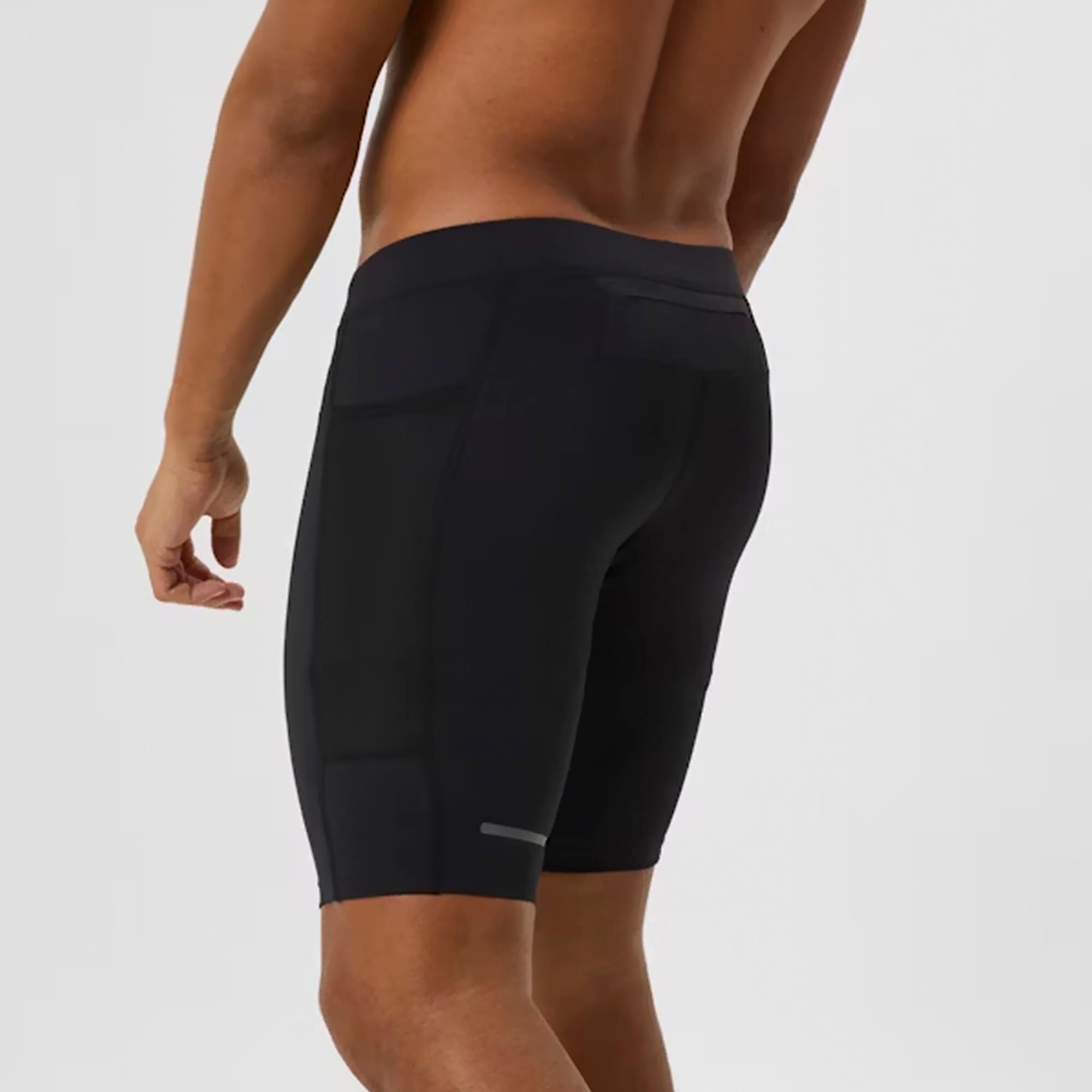 Collants courts de course pour hommes avec bande réfléchissante 4/6