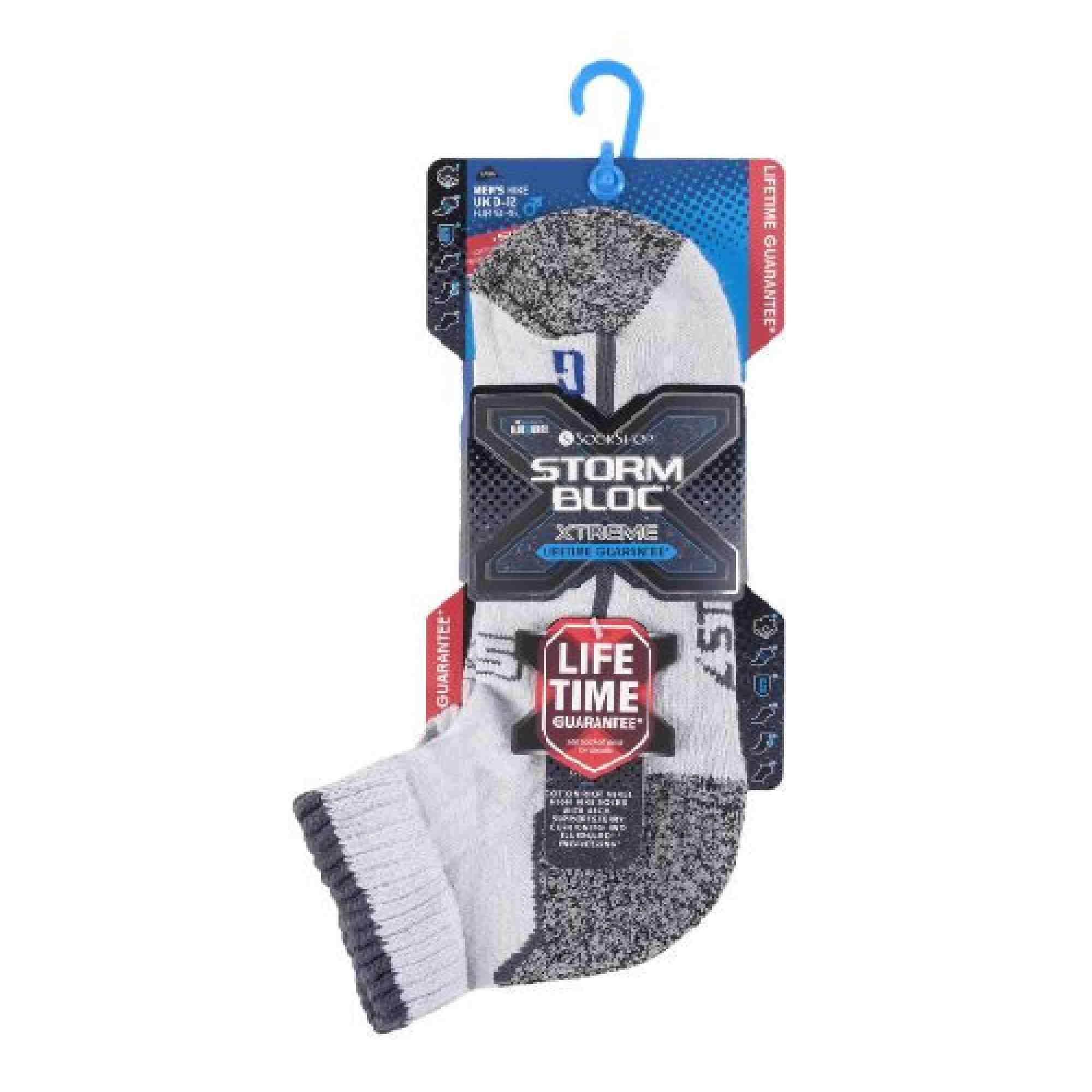 1 Pack Mens Cotton Reinforced Ankle Hiking Walking Trekking Socks 2/6