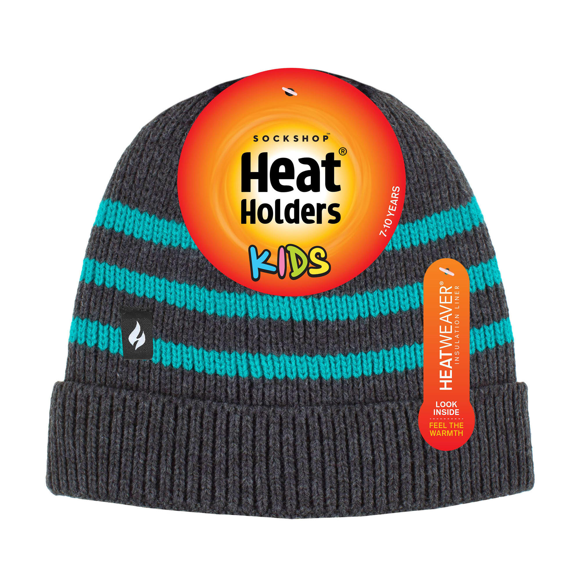 Heat Holders - Ragazzi Pompon Cappello a righe in maglia 2/4