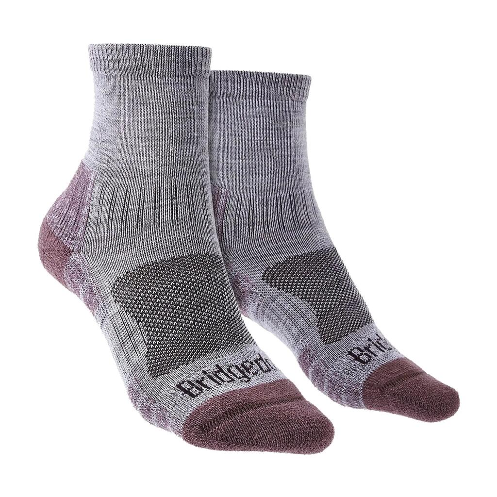 Womens Hiking Lightweight Merino Wool Performance 3/4 Crew Socks