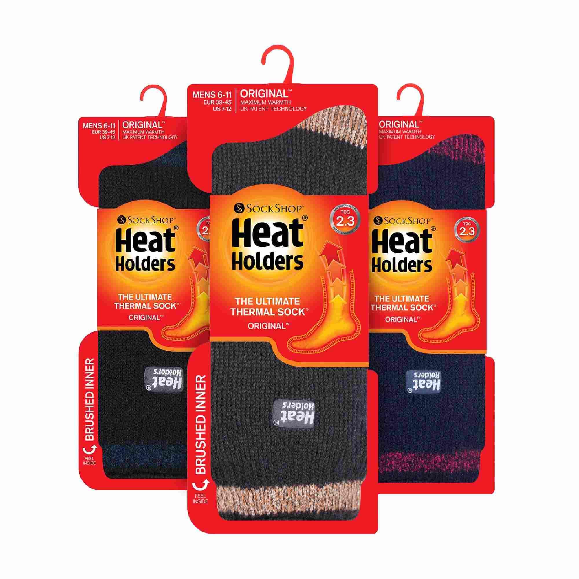 3 Pack Mens Insulated Thermal Socks for Winter 2/6