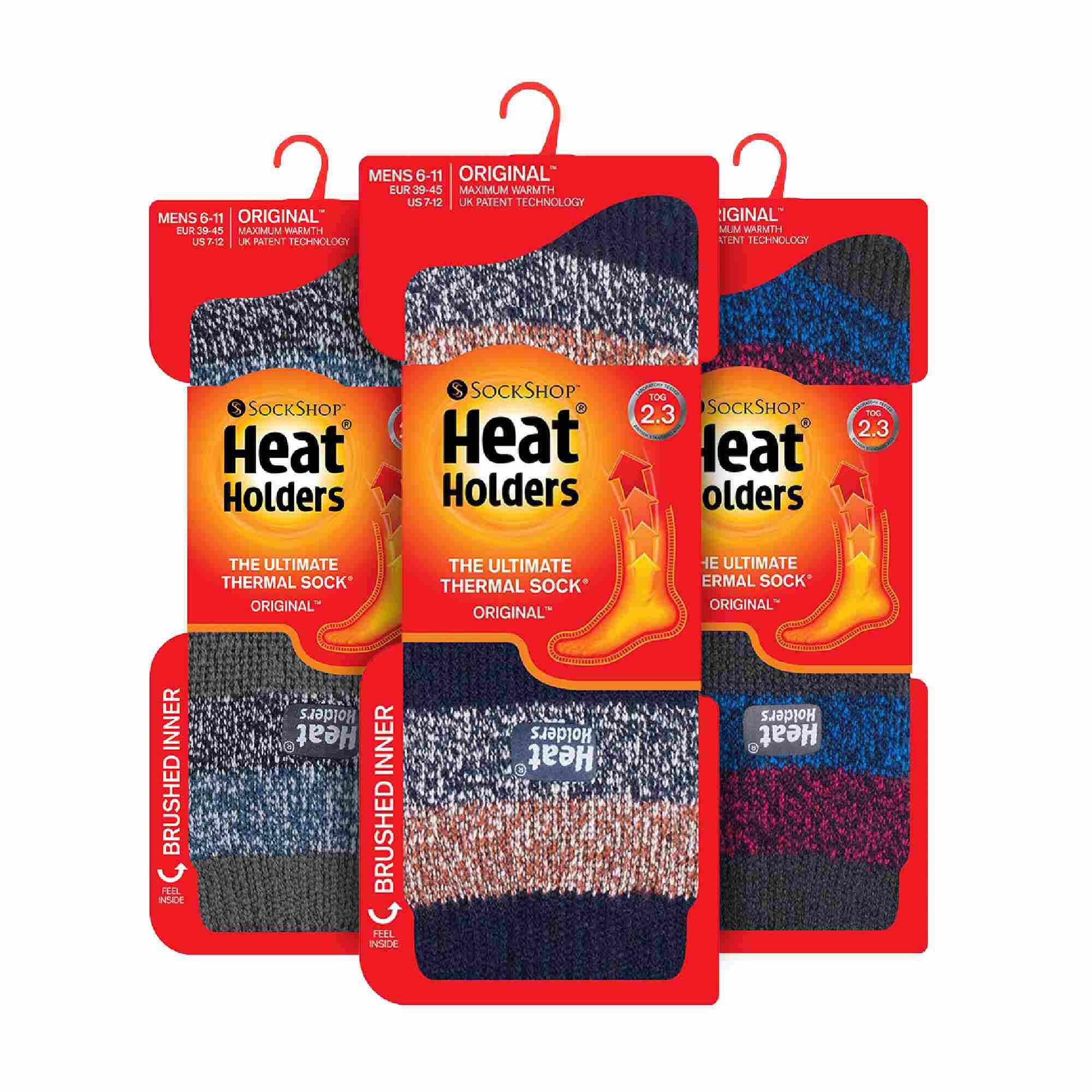 Heat Holders - 3er Pack Herren socken | Isolierte Socken für Winter 2/6