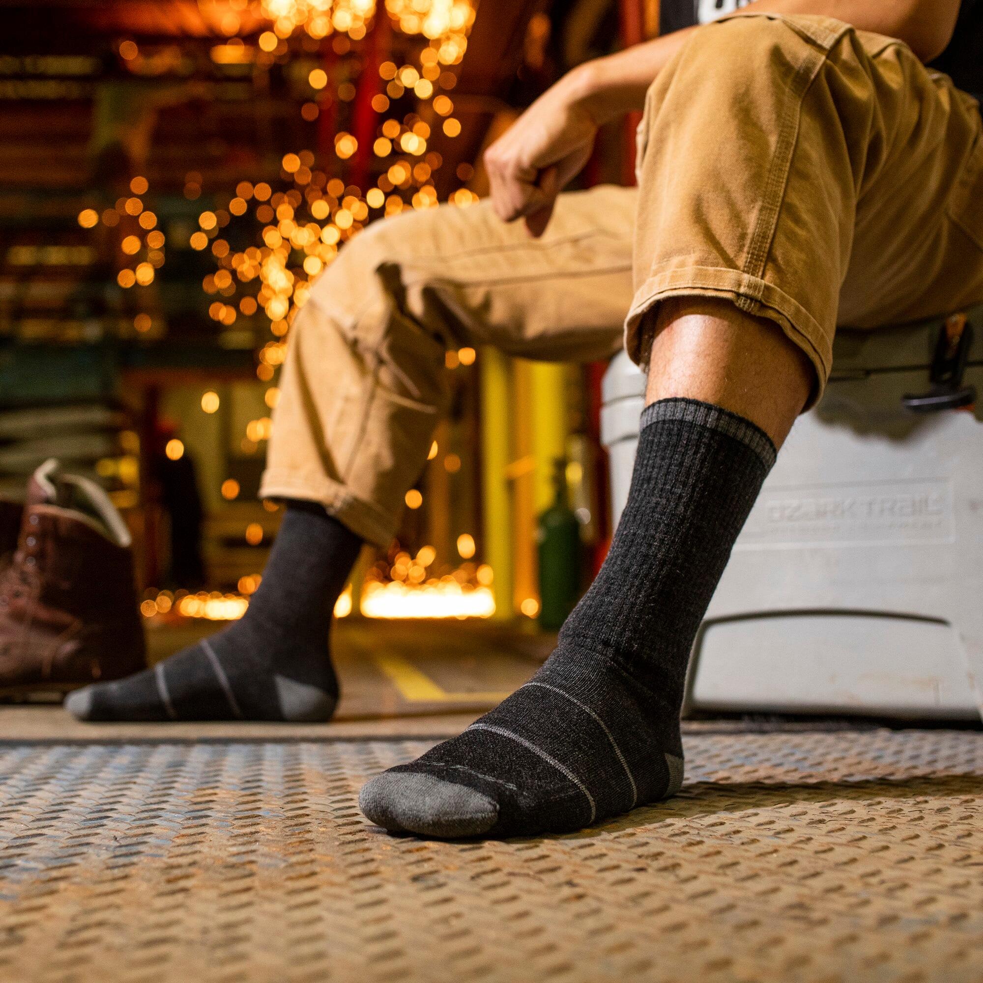 Mens Merino Wool Midweight Boot Durable Work Socks 3/6