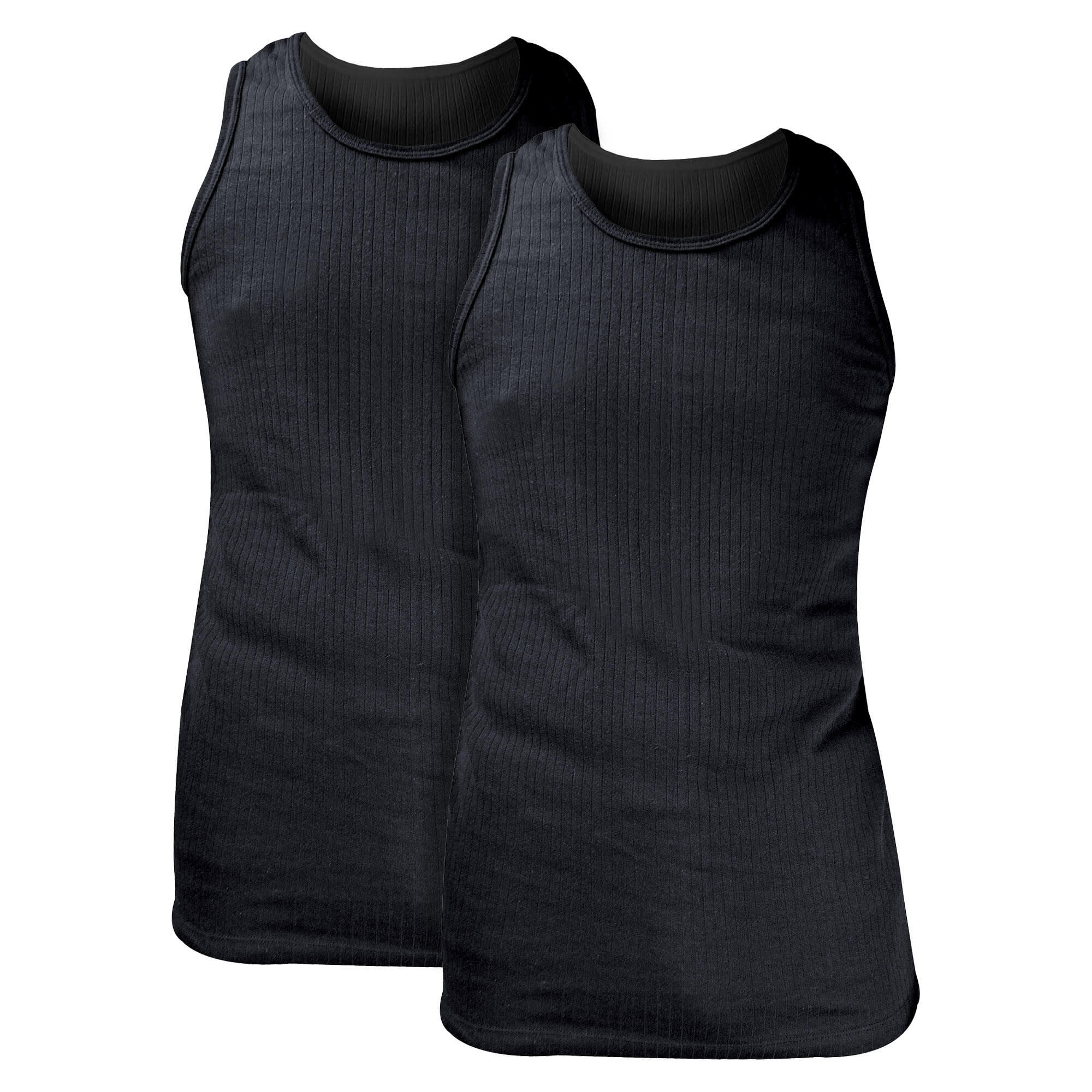 Heat Holders - 2er Pack Herren Innenfleece Baumwolle Ärmellos Unterhemd