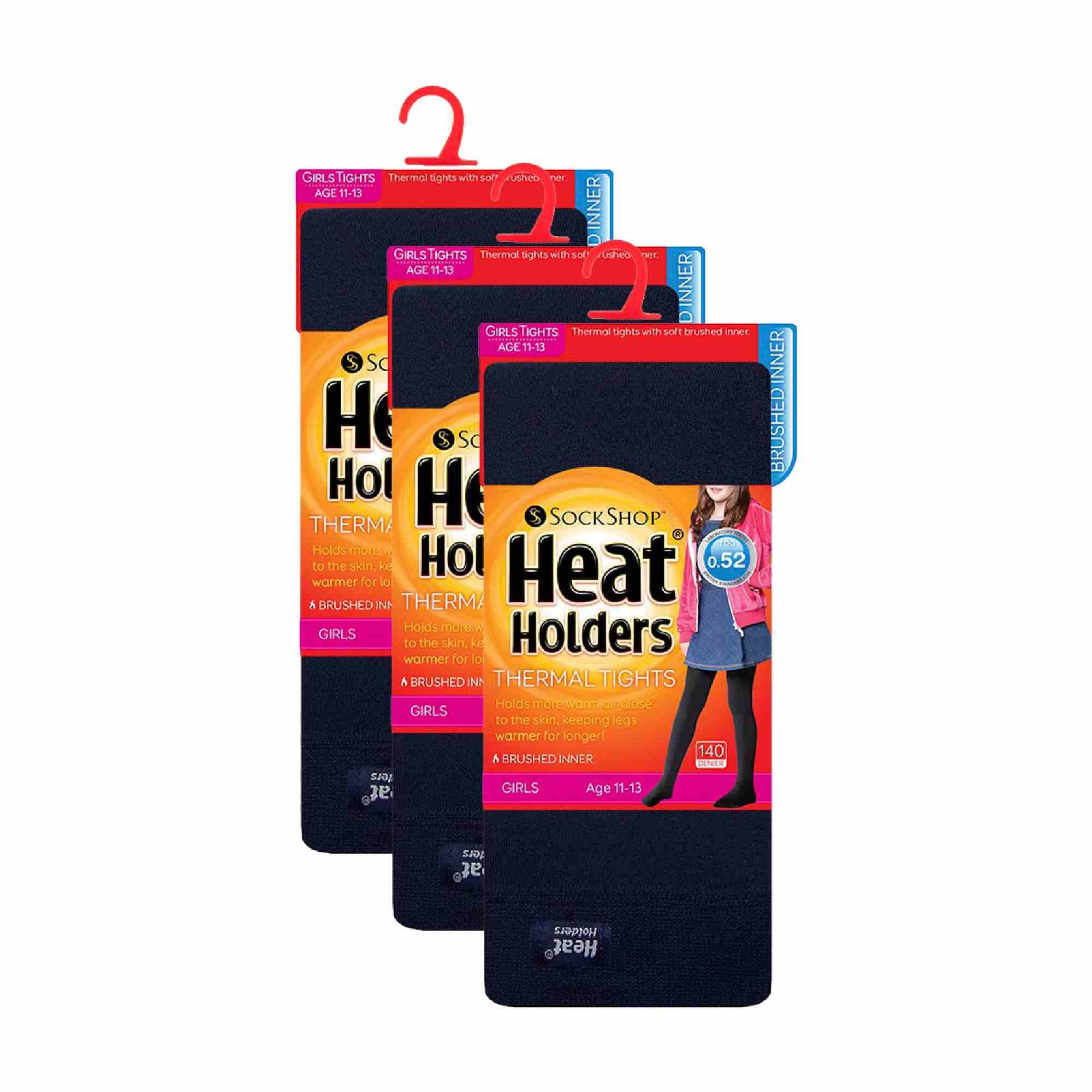 Heat Holders - Collant termici per ragazze 3 paia per l'inverno 2/4