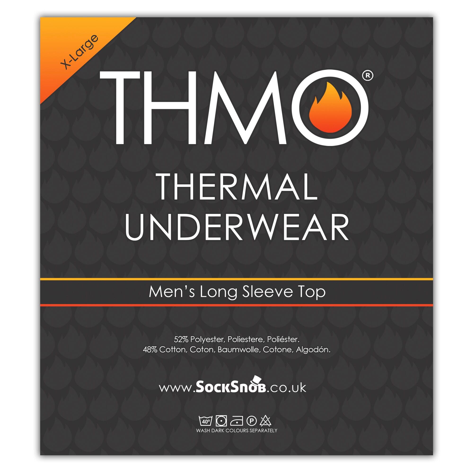 THMO - Homme Haut thermique Manches Longues Chaud sous Vetement Couche de Base 2/6
