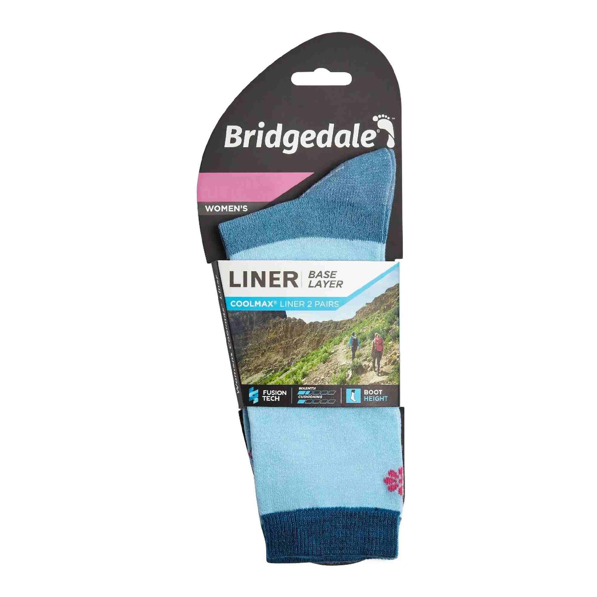 2 Pack Liner Base Layer Coolmax Liner Boot Socks 2/7