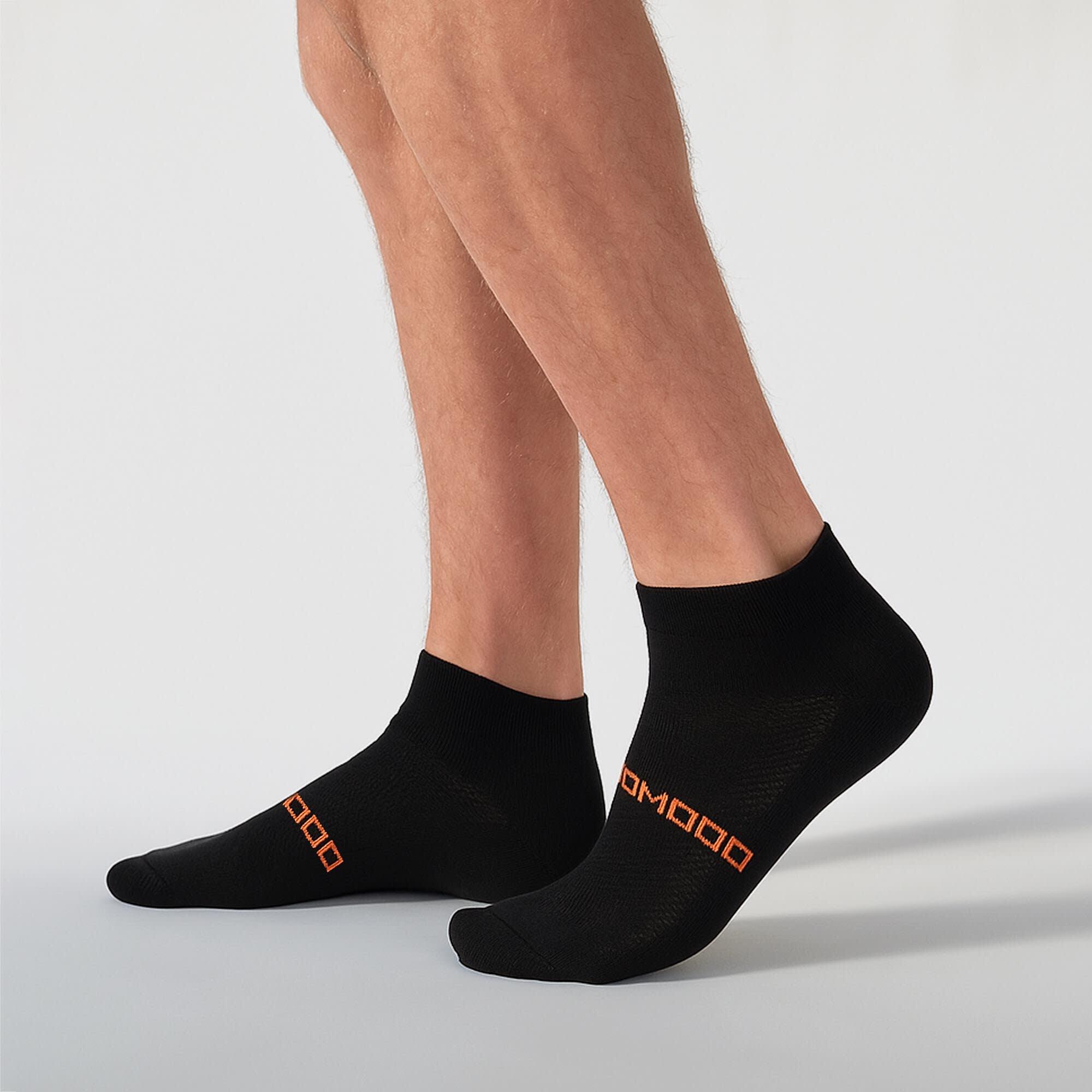 Comodo - Uomo Merino Calzini Quarter Corsa Comodi in Lana alla Caviglia 5/6