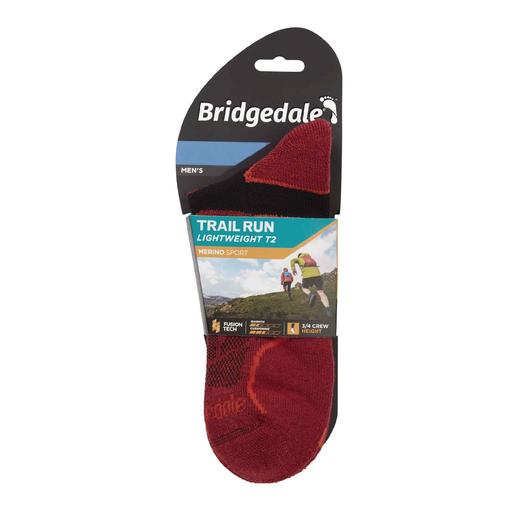 Bridgedale - Chaussettes de course légères T2 Merino 3/4 pour hommes 2/7