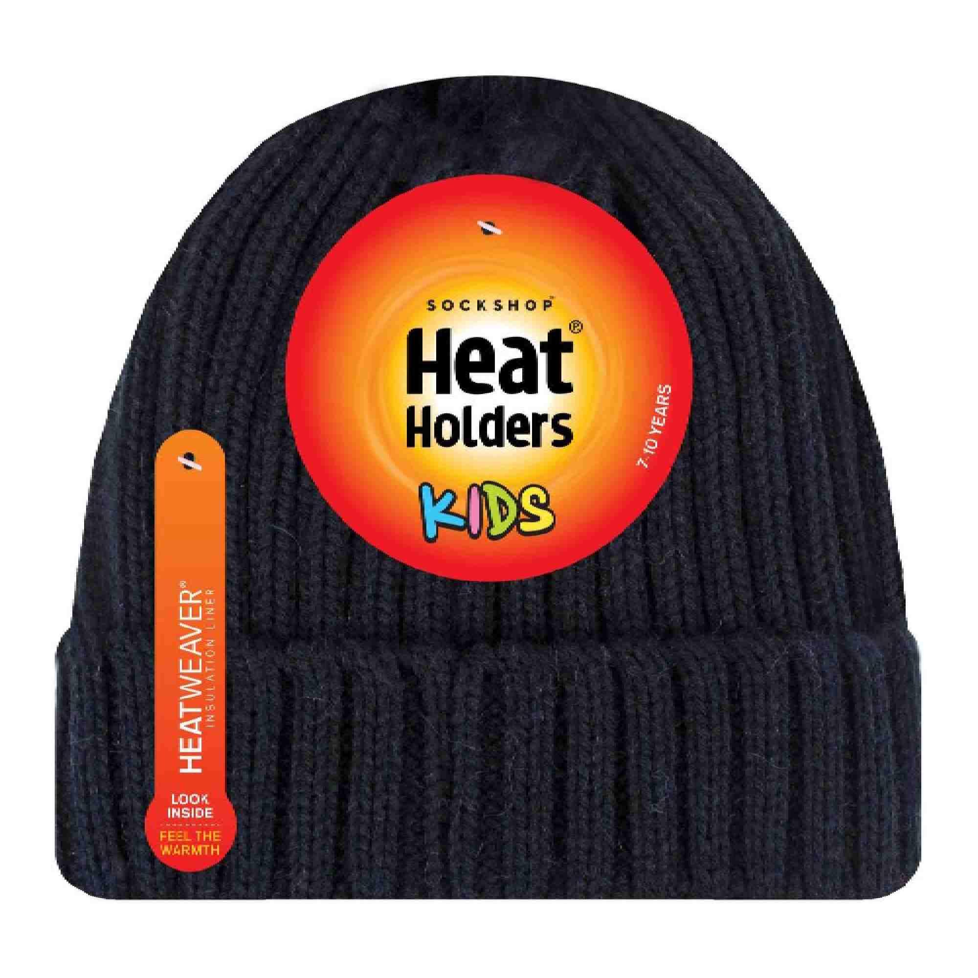 Girls Thick Chunky Ribbed Thermal Beanie Hat for Winter 2/4