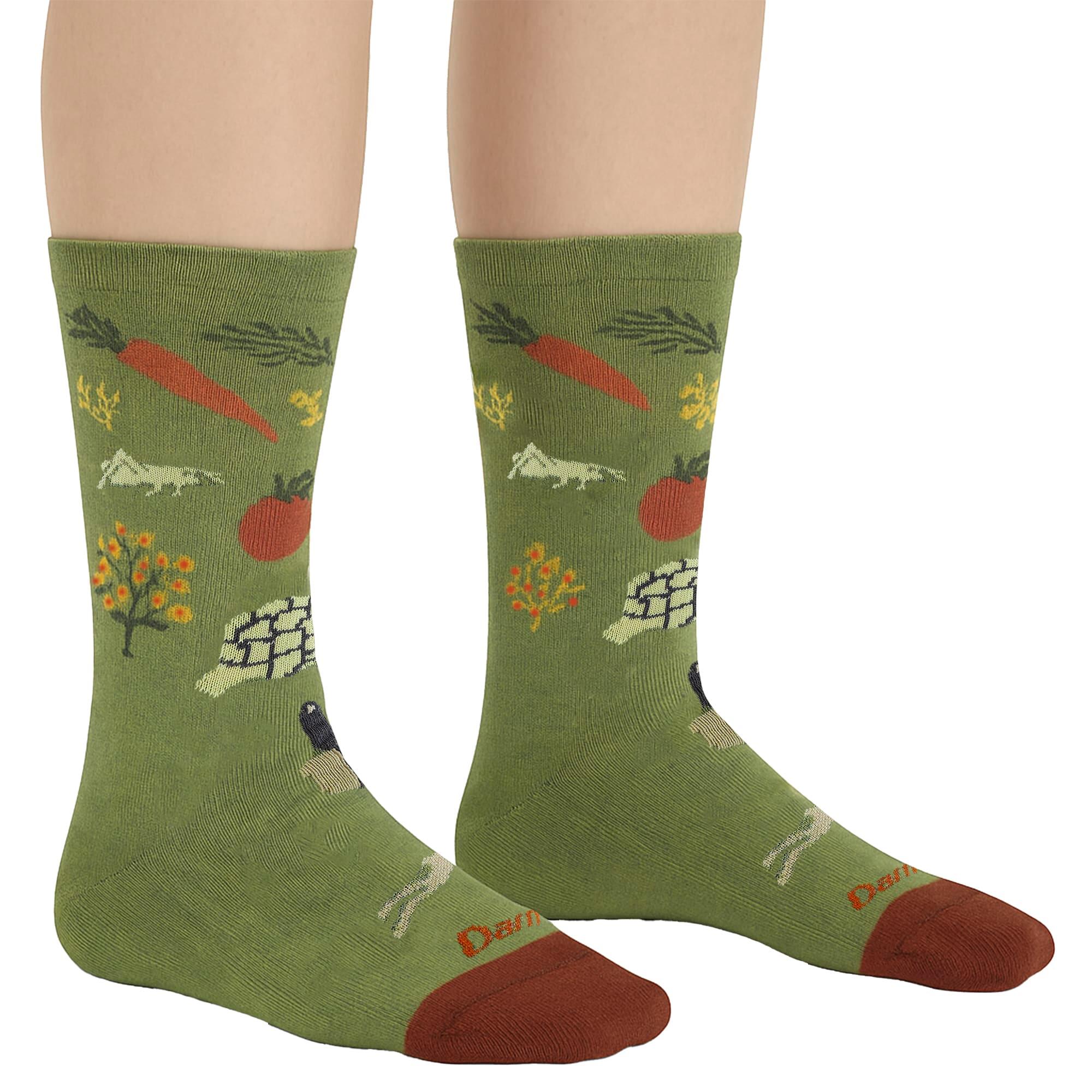 Darn Tough - Damen Socken Merinowoll Crewsocken mit Gemüse-Muster 2/6