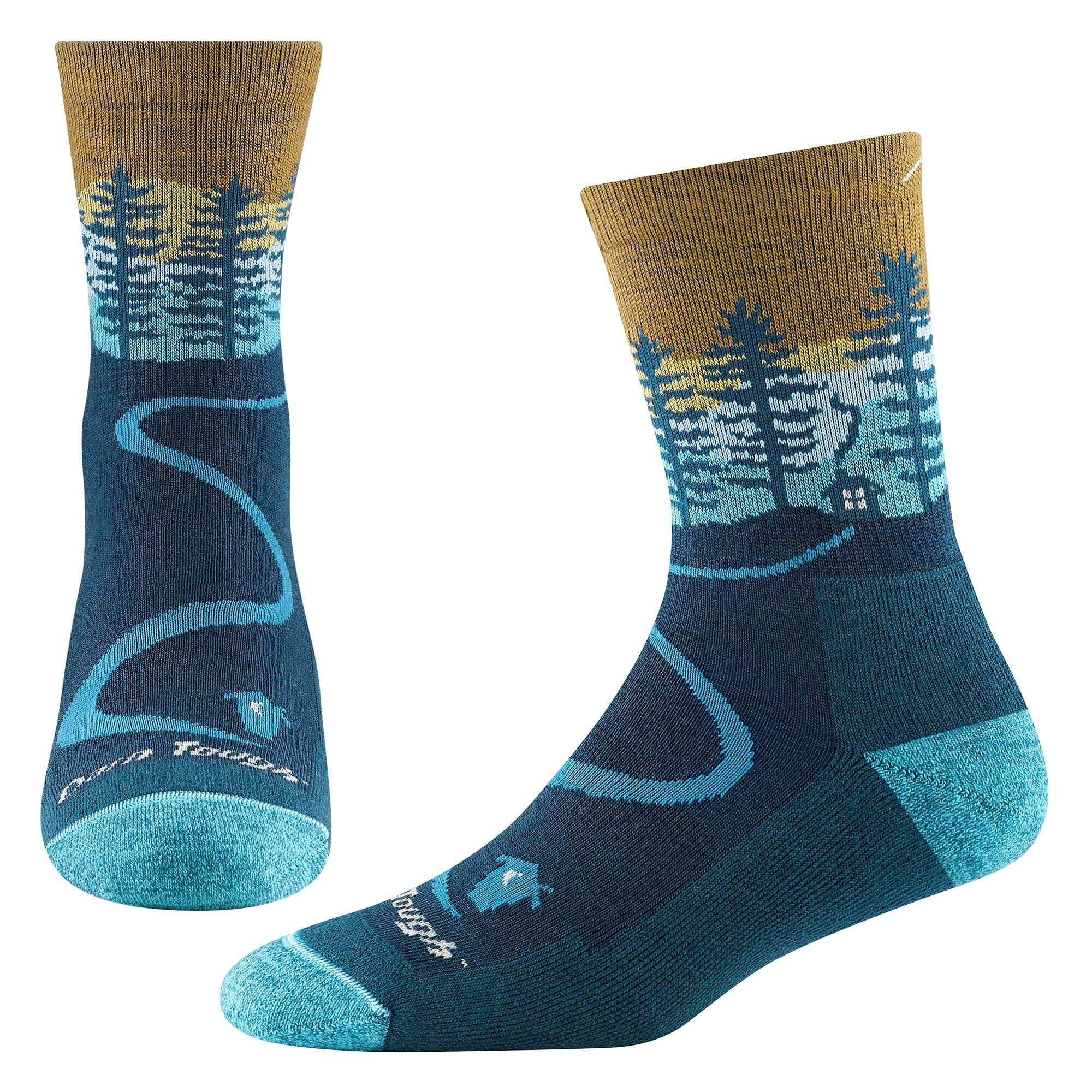 Darn Tough Chaussettes Femme Northwoods Micro Crew Motif Randonnée Coussinées 2/6