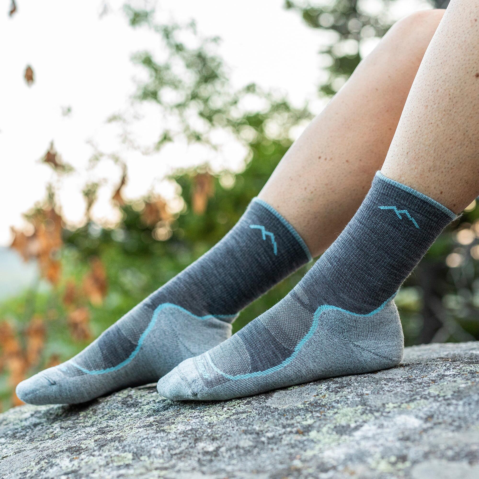 Darn Tough Chaussettes Femme Micro Crew Randonnée Légères Laine Mérinos 4/6