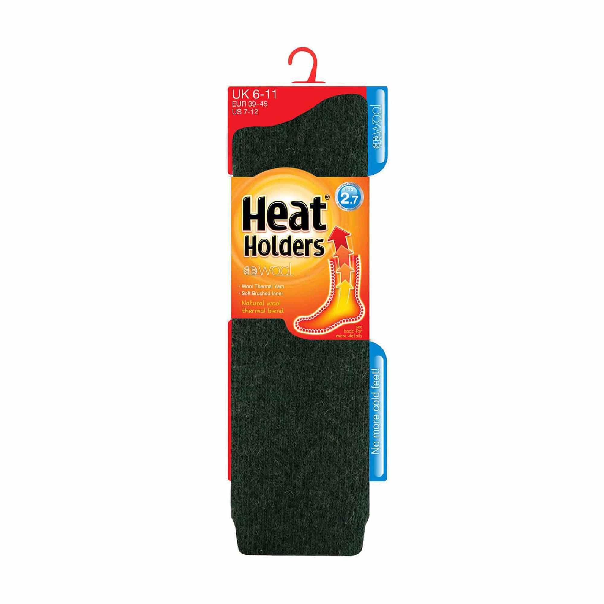 Mens Extra Long 2.7 TOG Knee High Wool Rich Thermal Socks 2/6