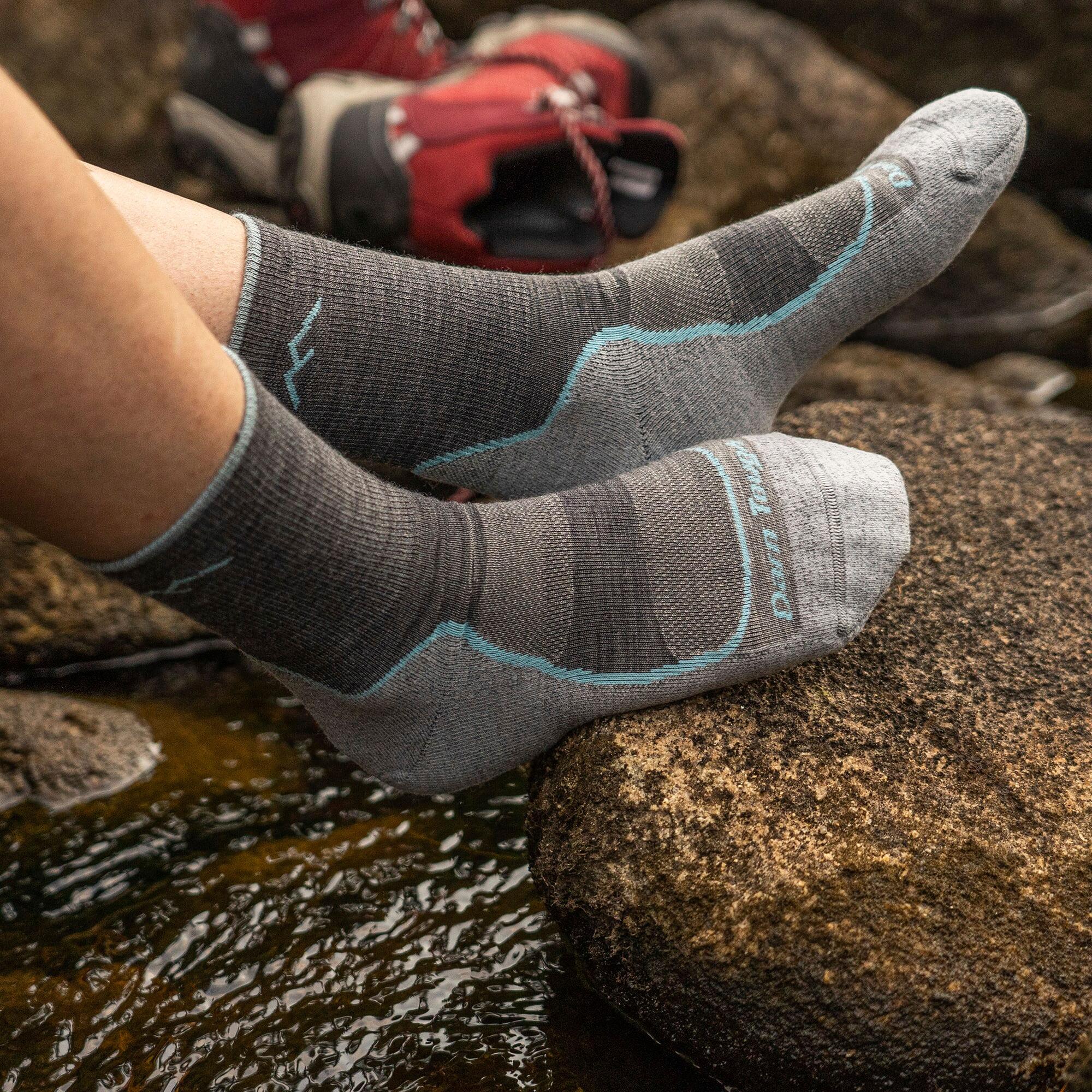 Darn Tough Chaussettes Femme Micro Crew Randonnée Légères Laine Mérinos 3/6