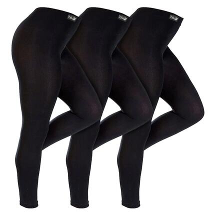 3 Paires Fille Chaud Leggings pour Hiver | THMO | Polaire Pantalon Thermique