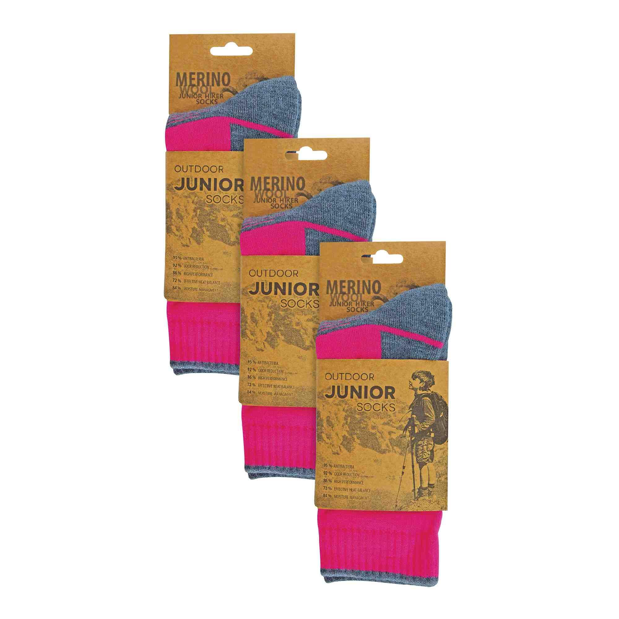 COMODO - 1 Paire Chaussettes Enfant Merinos Randonnée Trekking 2/6