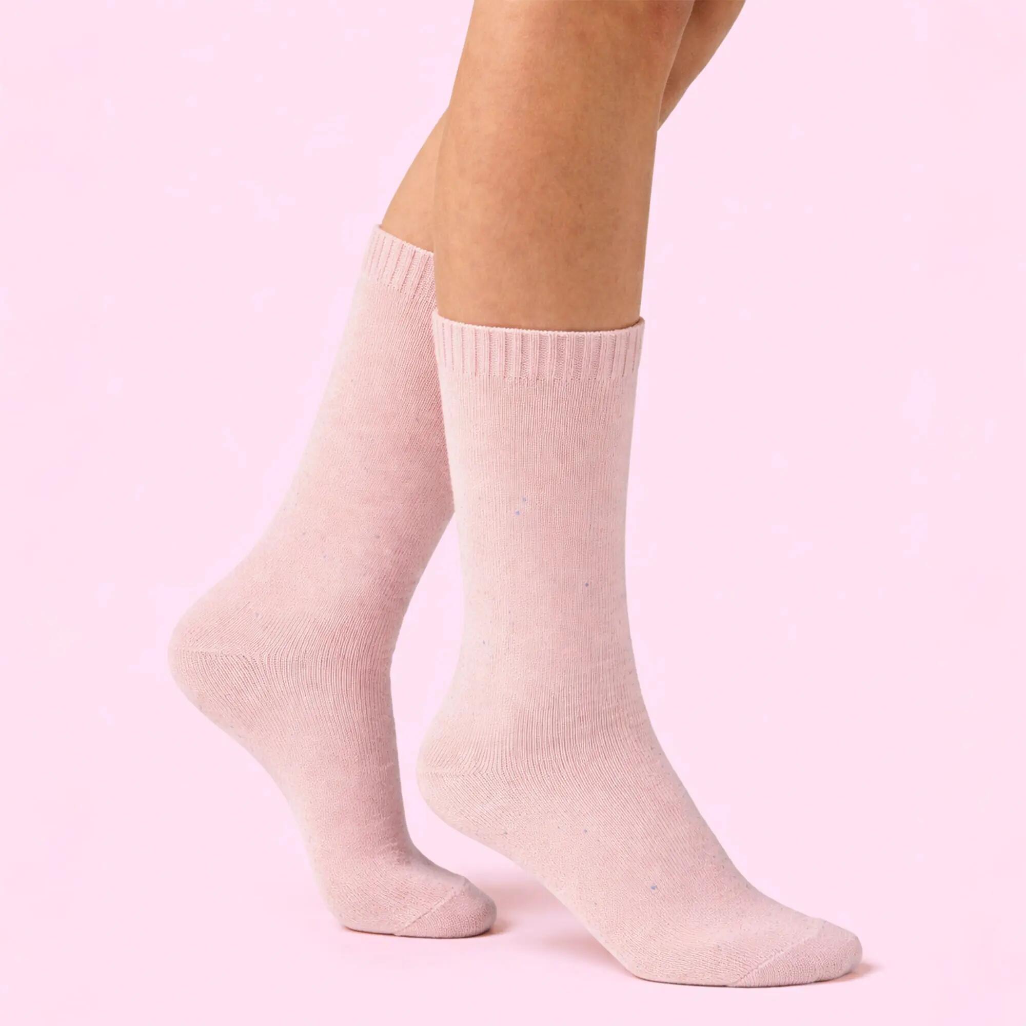 2 Pair Ladies Thermal Boot Socks | Fully Cushioned Warm Wool Blend Hiking Socks 3/5