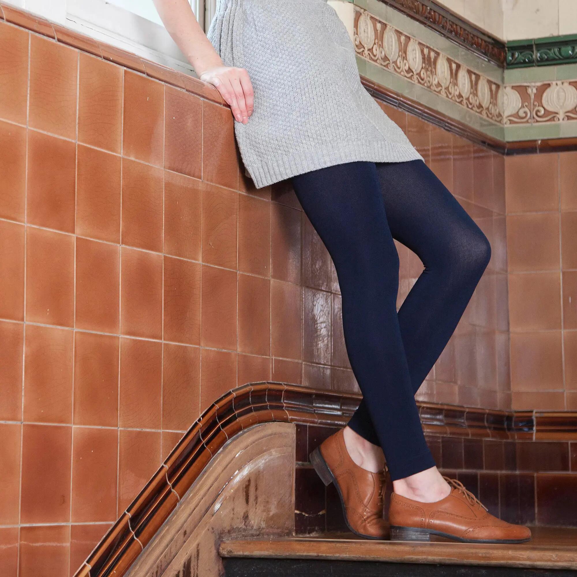 Heat Holders - Leggings Foderati in pile con Pompon per Donna 5/6