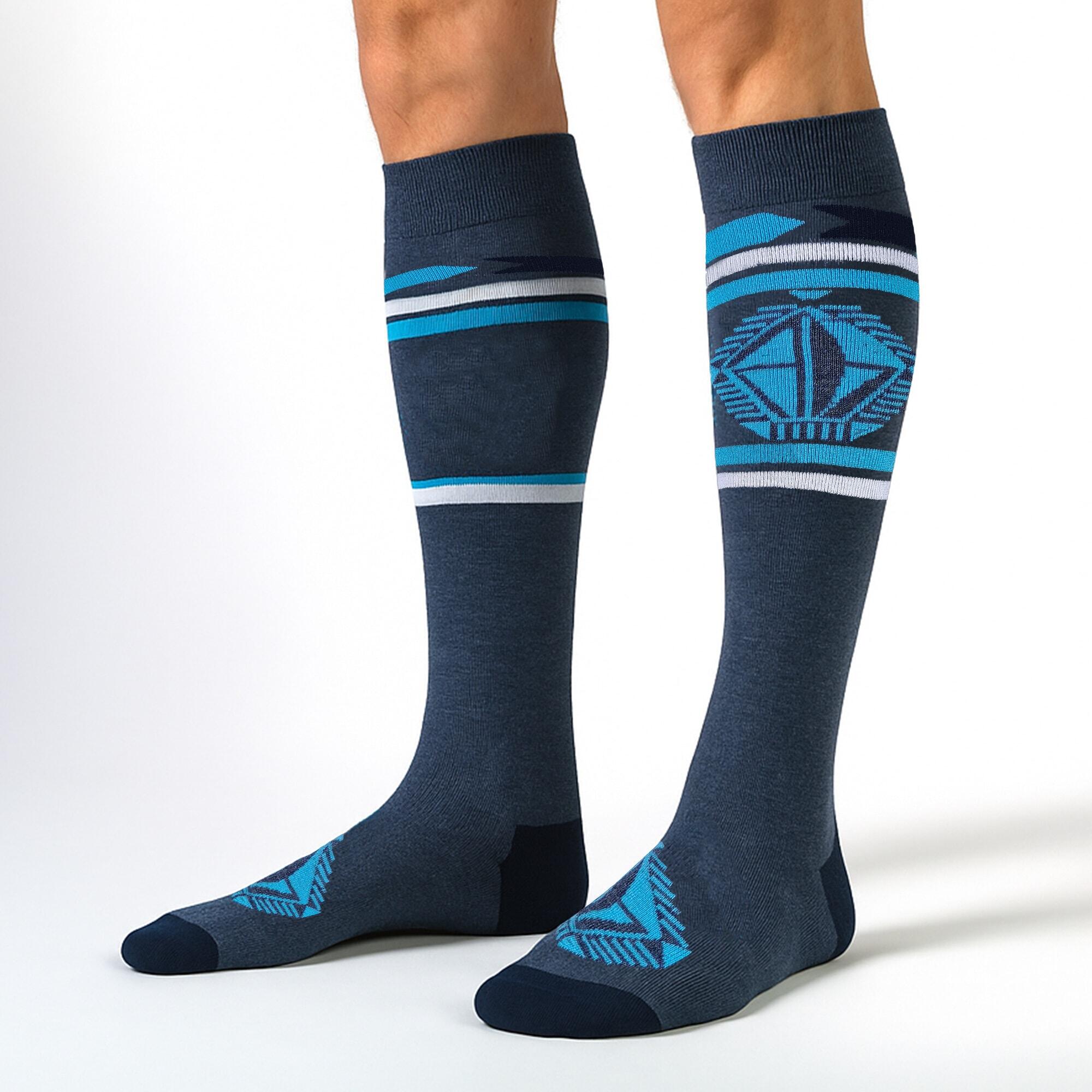 1 Pack Unisex Sport Technical Snowboard Socks 3/4