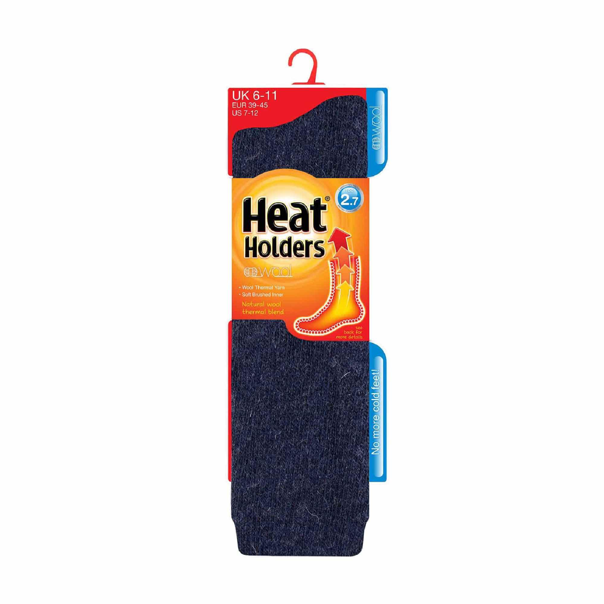 Mens Extra Long 2.7 TOG Knee High Wool Rich Thermal Socks 2/6